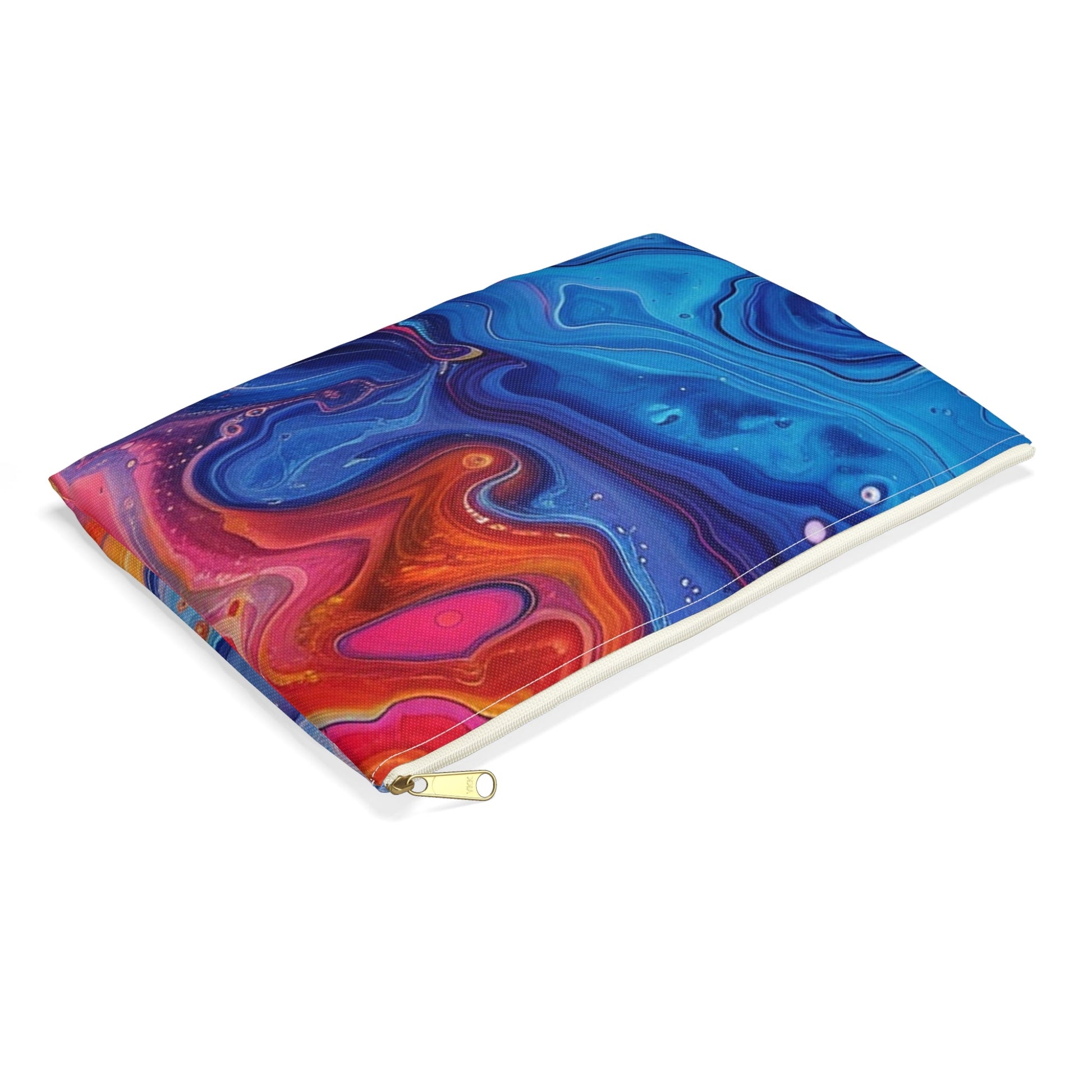 Vibrant Abstract Swirl Pouch, Artsulli - Art is Long, Life is Short, Bags, , , , , , , 
