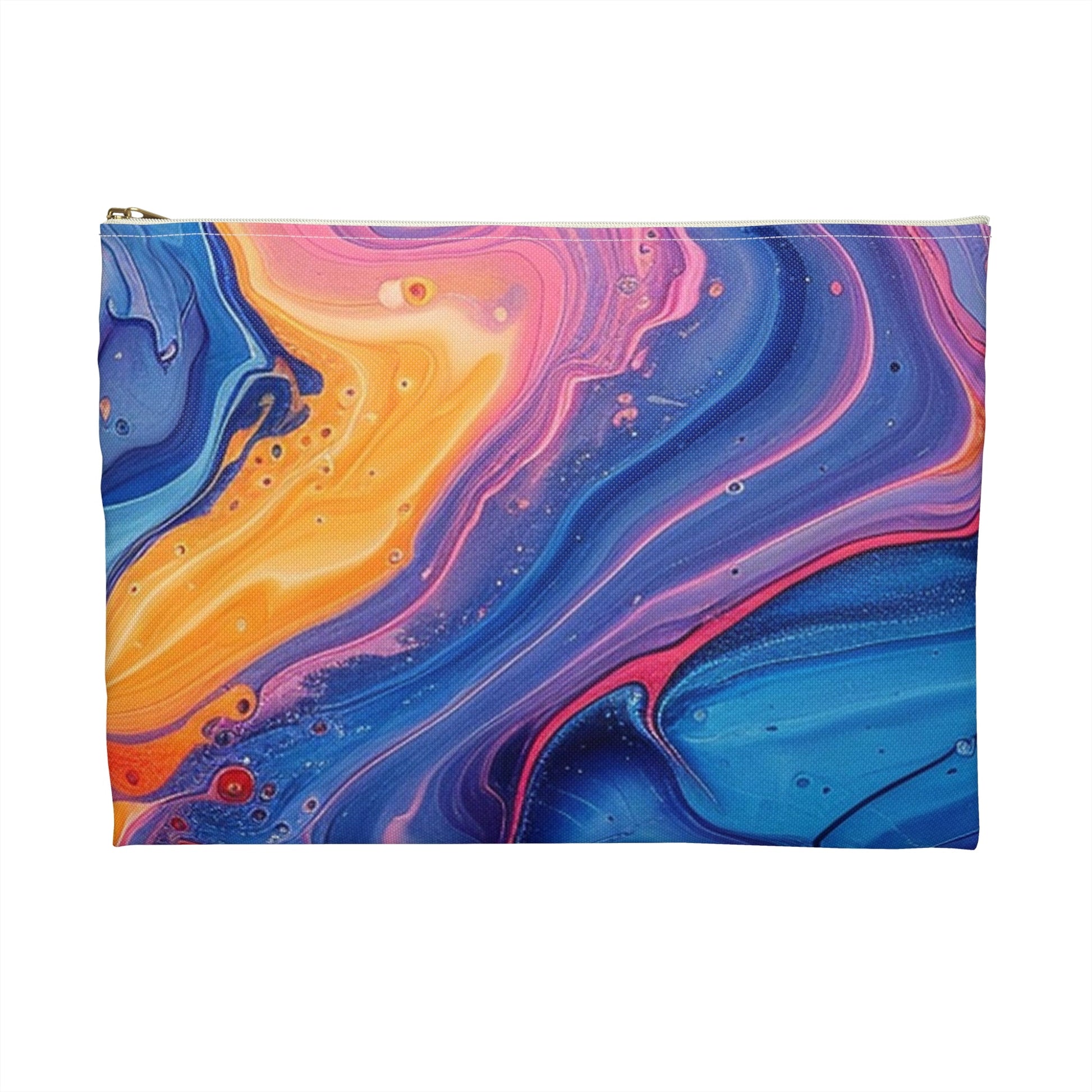 Vibrant Abstract Swirl Pouch, Artsulli - Art is Long, Life is Short, Bags, , , , , , , 