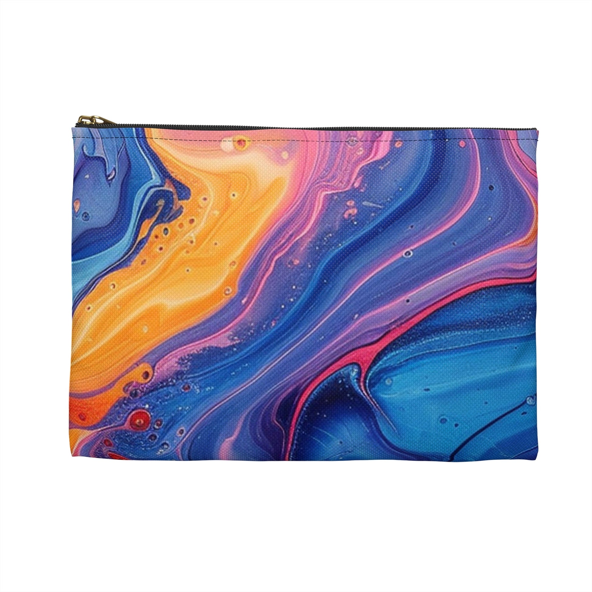 Vibrant Abstract Swirl Pouch, Artsulli - Art is Long, Life is Short, Bags, , , , , , , 