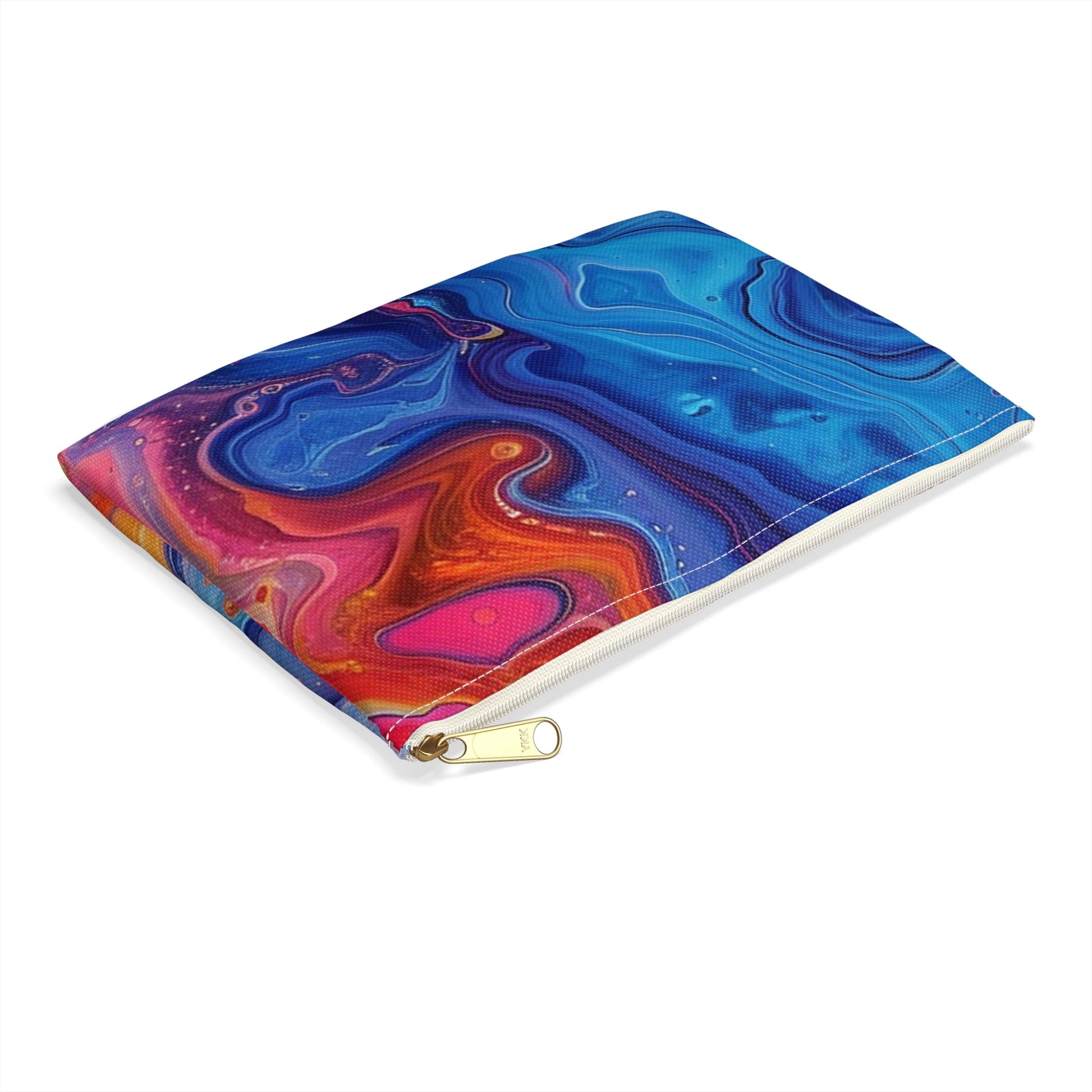 Vibrant Abstract Swirl Pouch, Artsulli - Art is Long, Life is Short, Bags, , , , , , , 