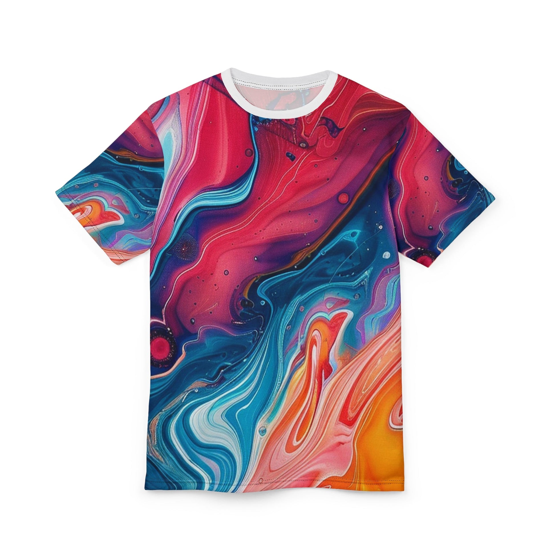 Vibrant Abstract Swirl T-Shirt, Artsulli - Art is Long, Life is Short, All Over Prints, , , , , , , 
