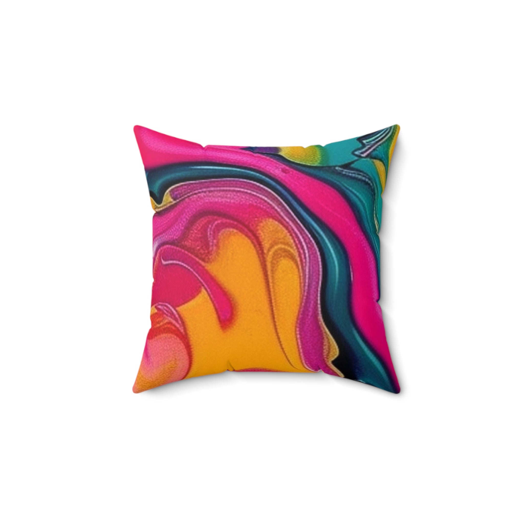 Vibrant Abstract Swirl Throw Pillow, Artsulli - Art is Long, Life is Short, Home Decor, , , , , , , 