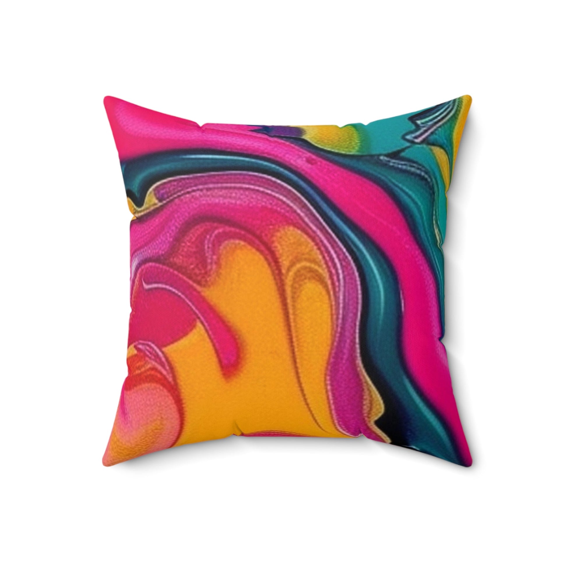 Vibrant Abstract Swirl Throw Pillow, Artsulli - Art is Long, Life is Short, Home Decor, , , , , , , 