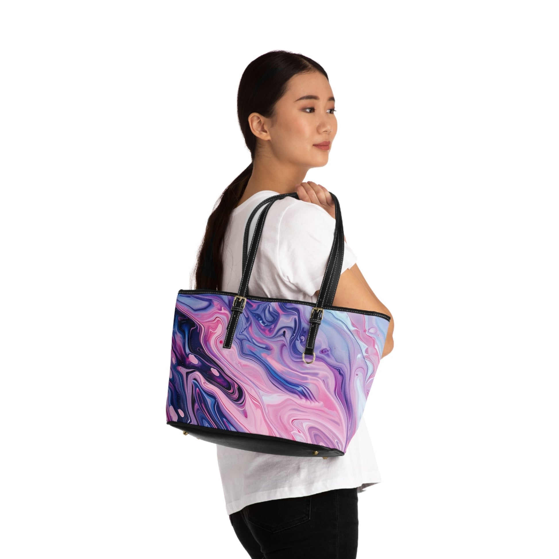 Printify Vibrant Abstract Swirl Tote Bag 2025