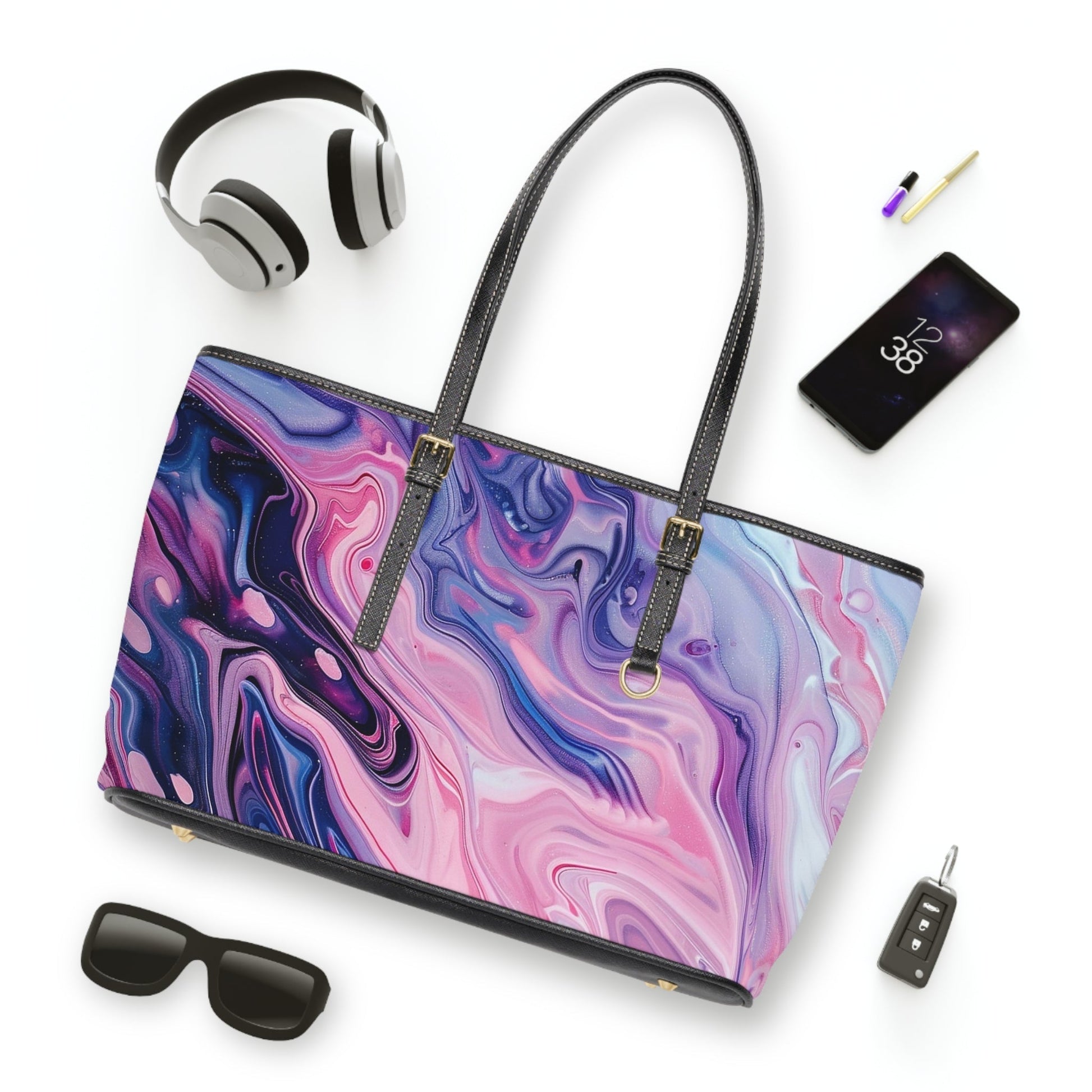 Printify Vibrant Abstract Swirl Tote Bag 2025