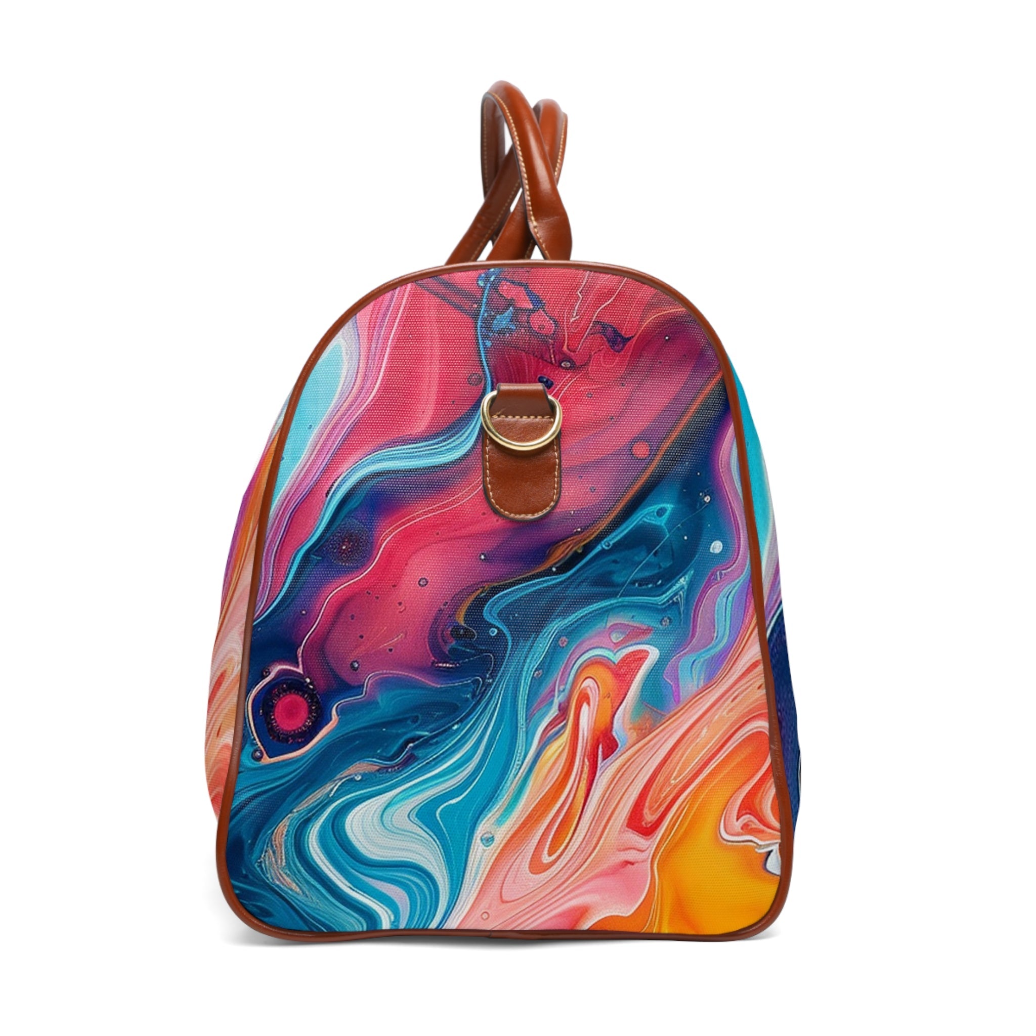 Vibrant Abstract Swirl Travel Bag, Artsulli - Art is Long, Life is Short, Bags, , , , , , , 