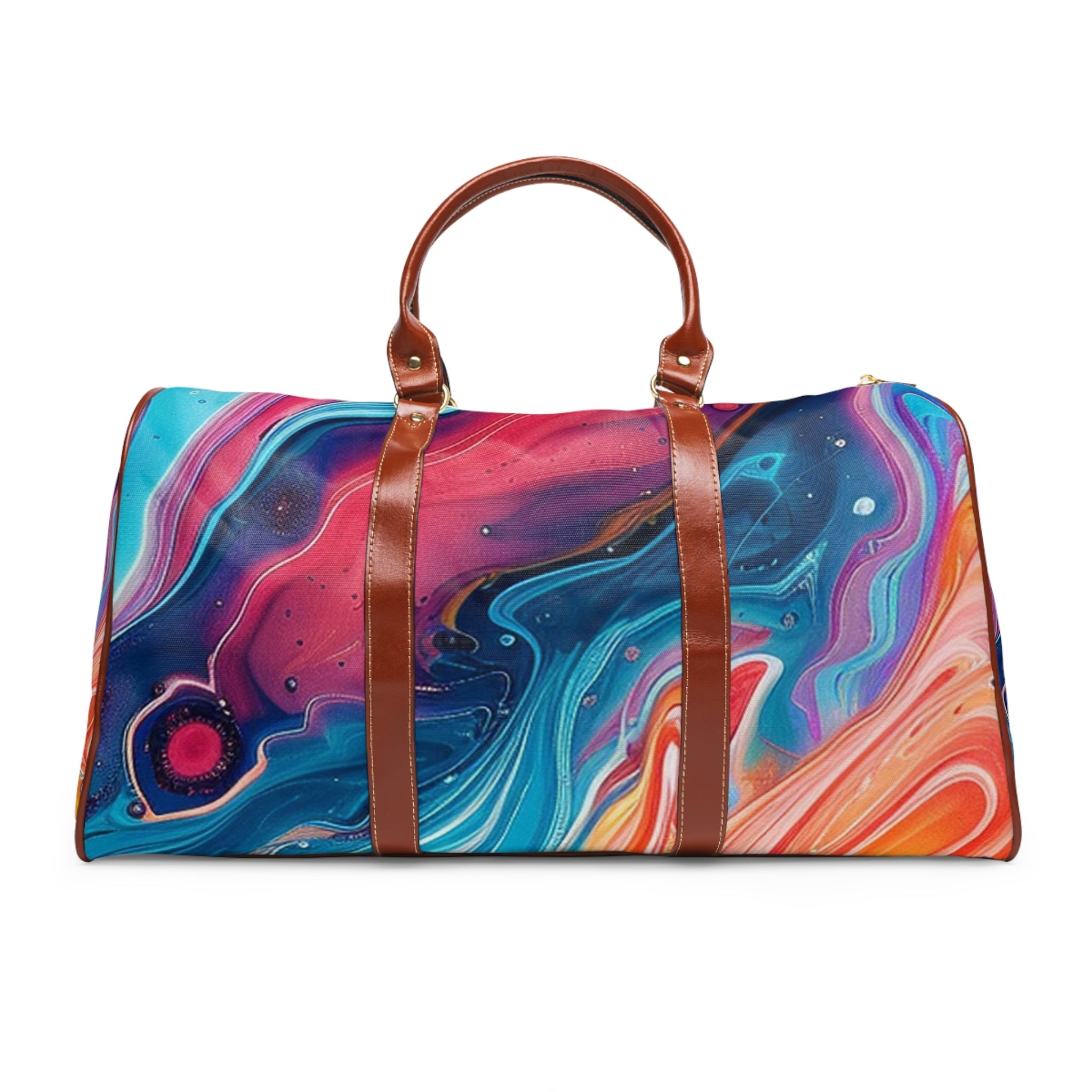 Printify Vibrant Abstract Swirl Travel Bag 2025