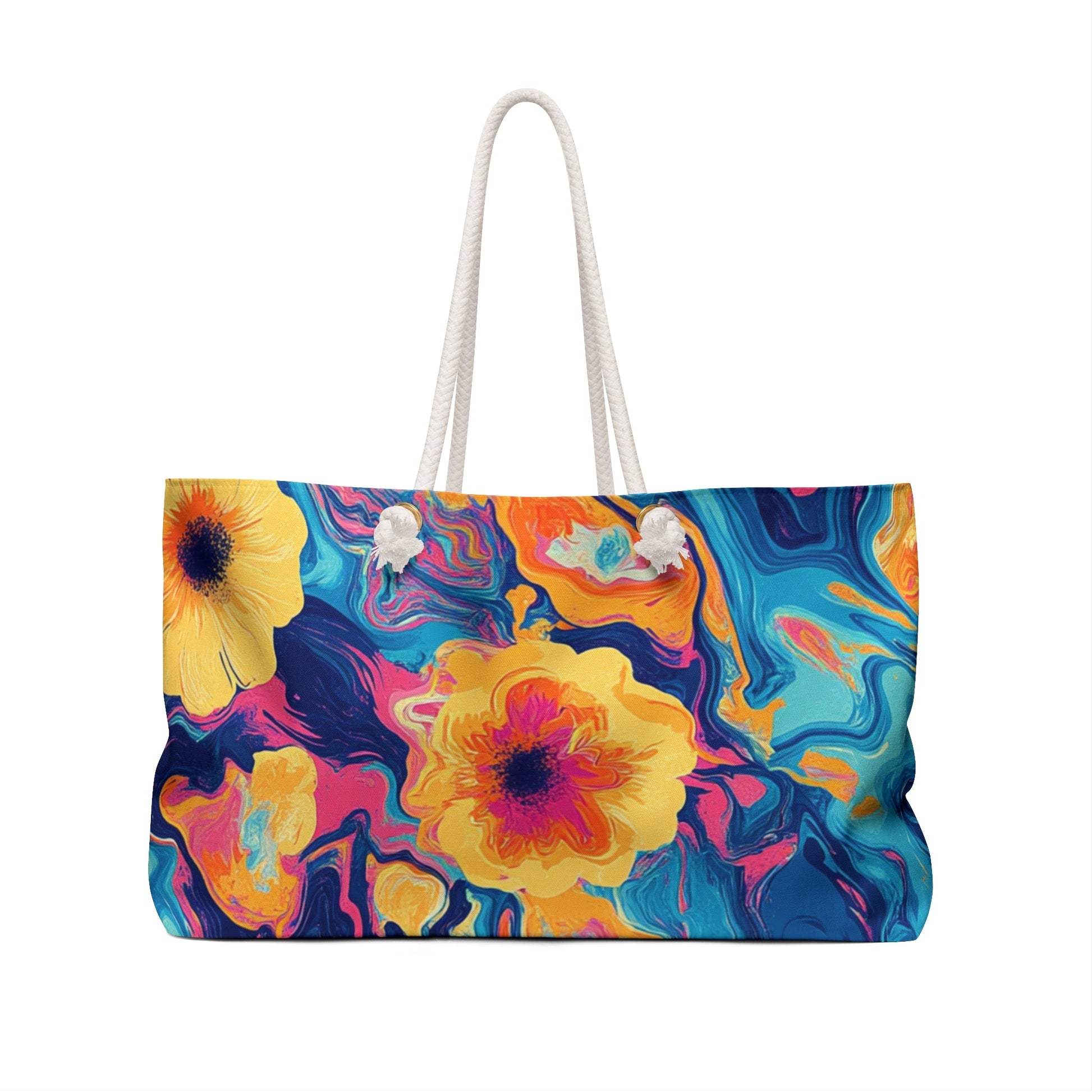 Vibrant Abstract Weekender Tote, Artsulli - Art is Long, Life is Short, Bags, , , , , , , 
