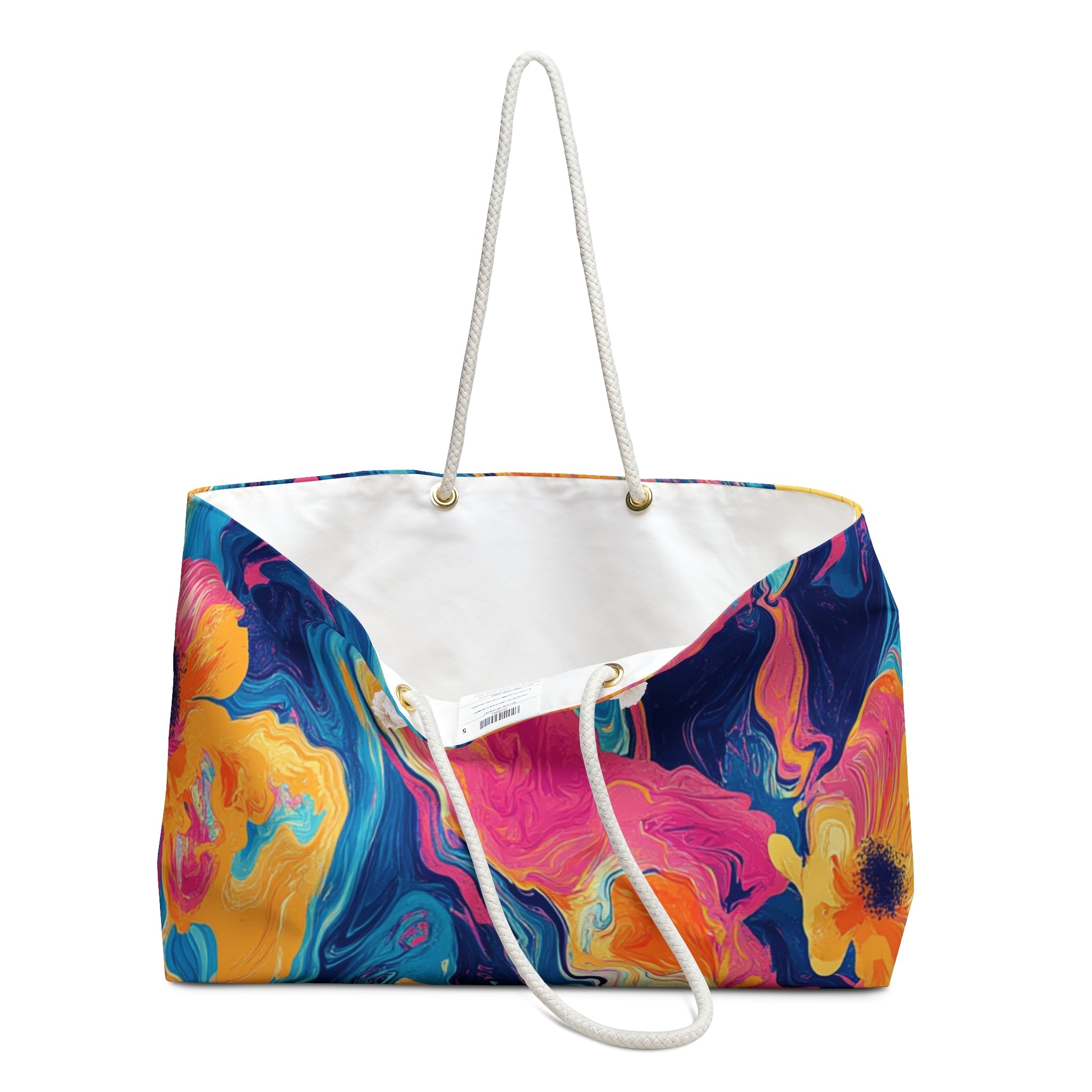 Vibrant Abstract Weekender Tote, Artsulli - Art is Long, Life is Short, Bags, , , , , , , 
