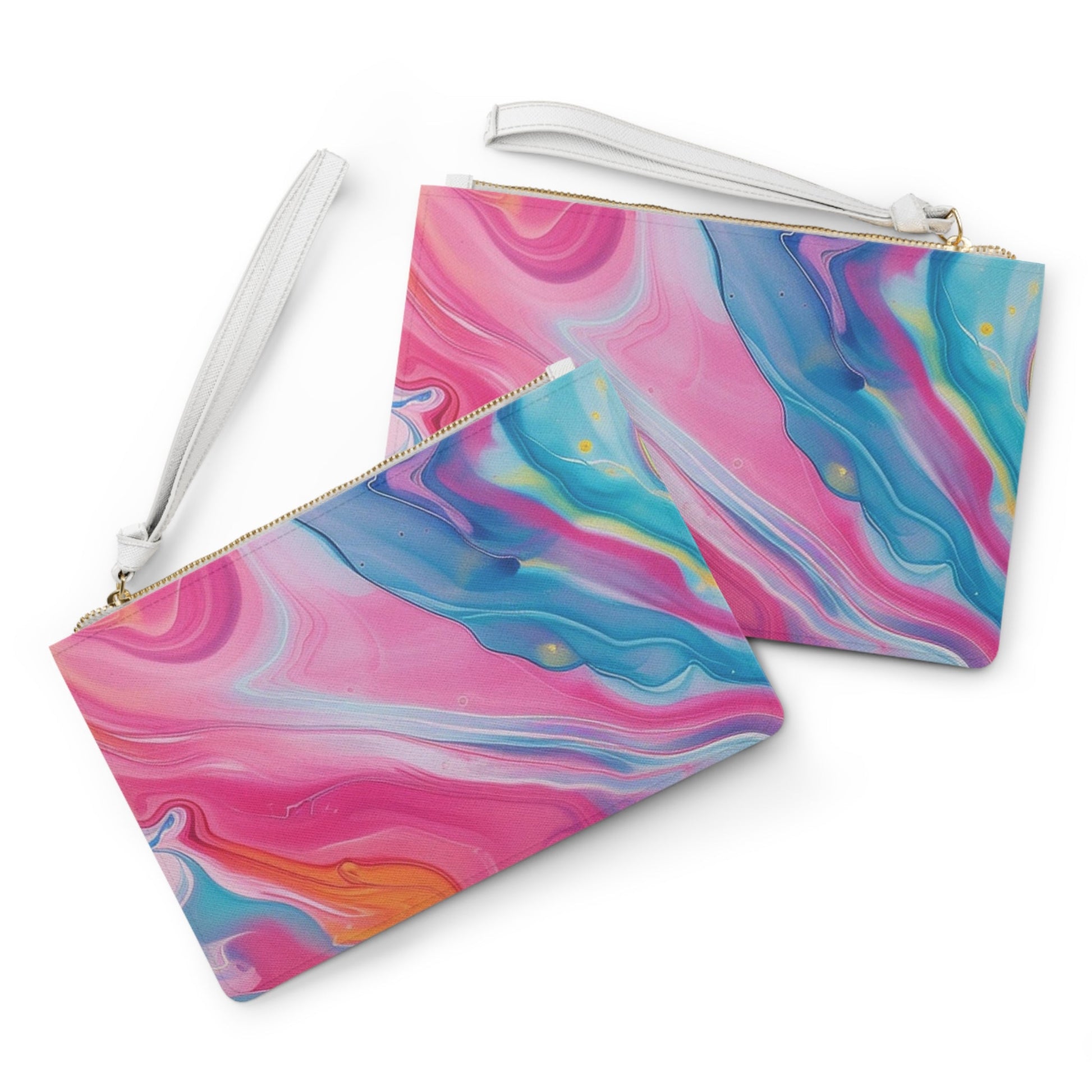 Printify Vibrant Abstract Wristlet Clutch Bag 2025