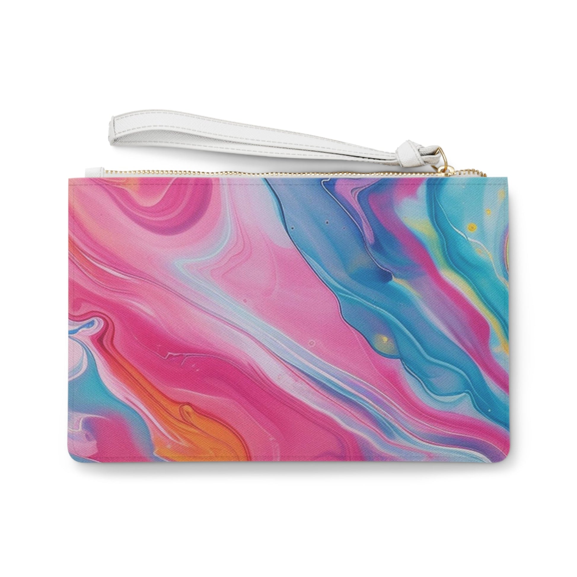 Printify Vibrant Abstract Wristlet Clutch Bag 2025