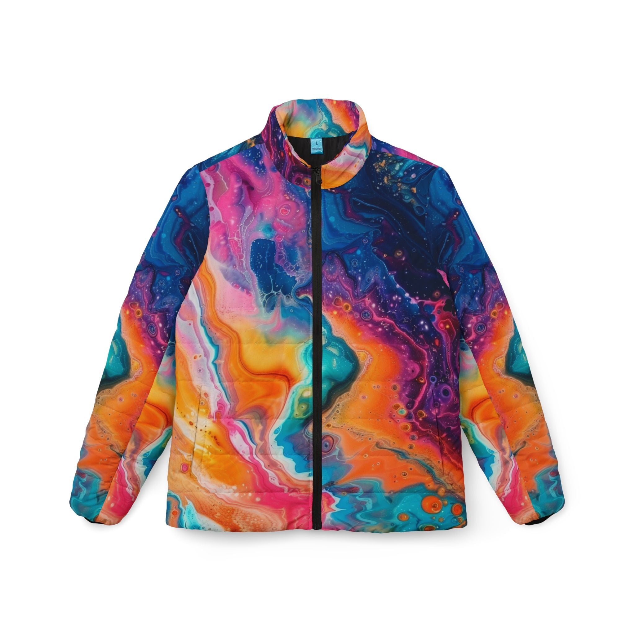 Printify Vibrant All Over Print Puffer Jacket 2025