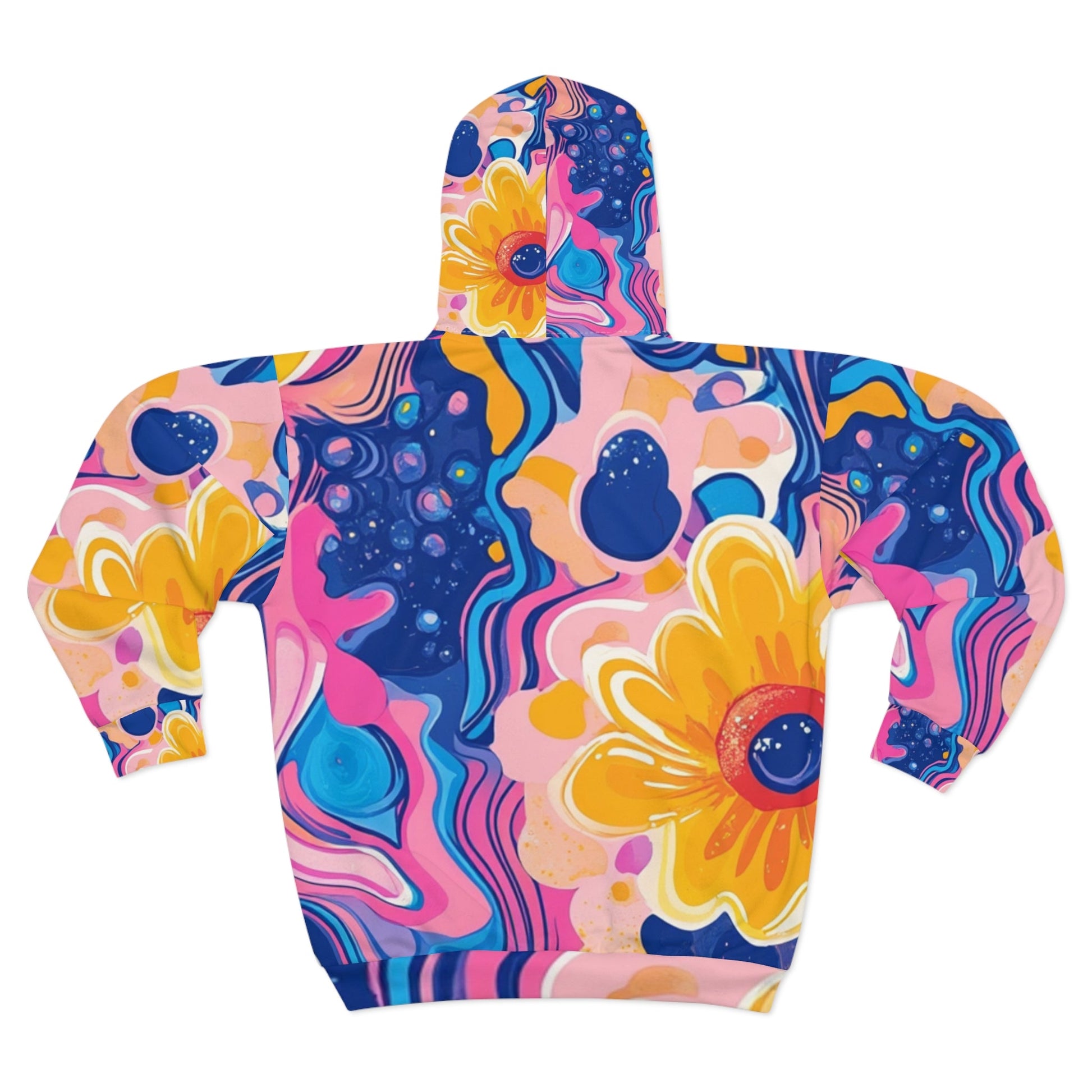 Vibrant All Over Print Zip Hoodie, Artsulli - Art is Long, Life is Short, All Over Prints, , , , , , , 
