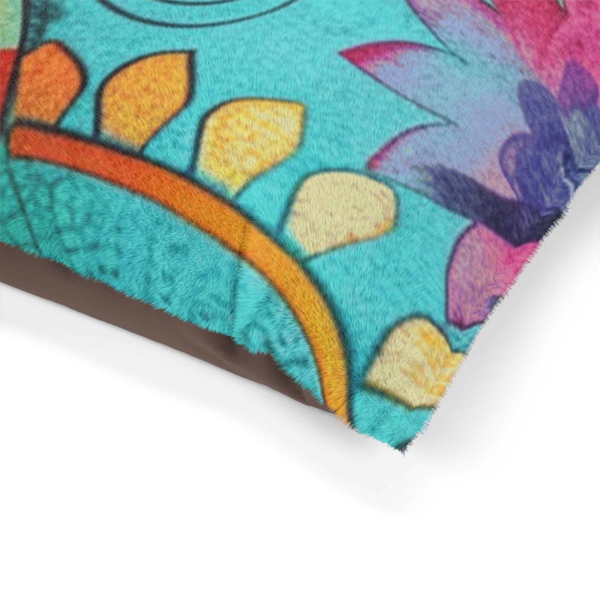 Printify Vibrant Artistic Floral Pet Bed 2025