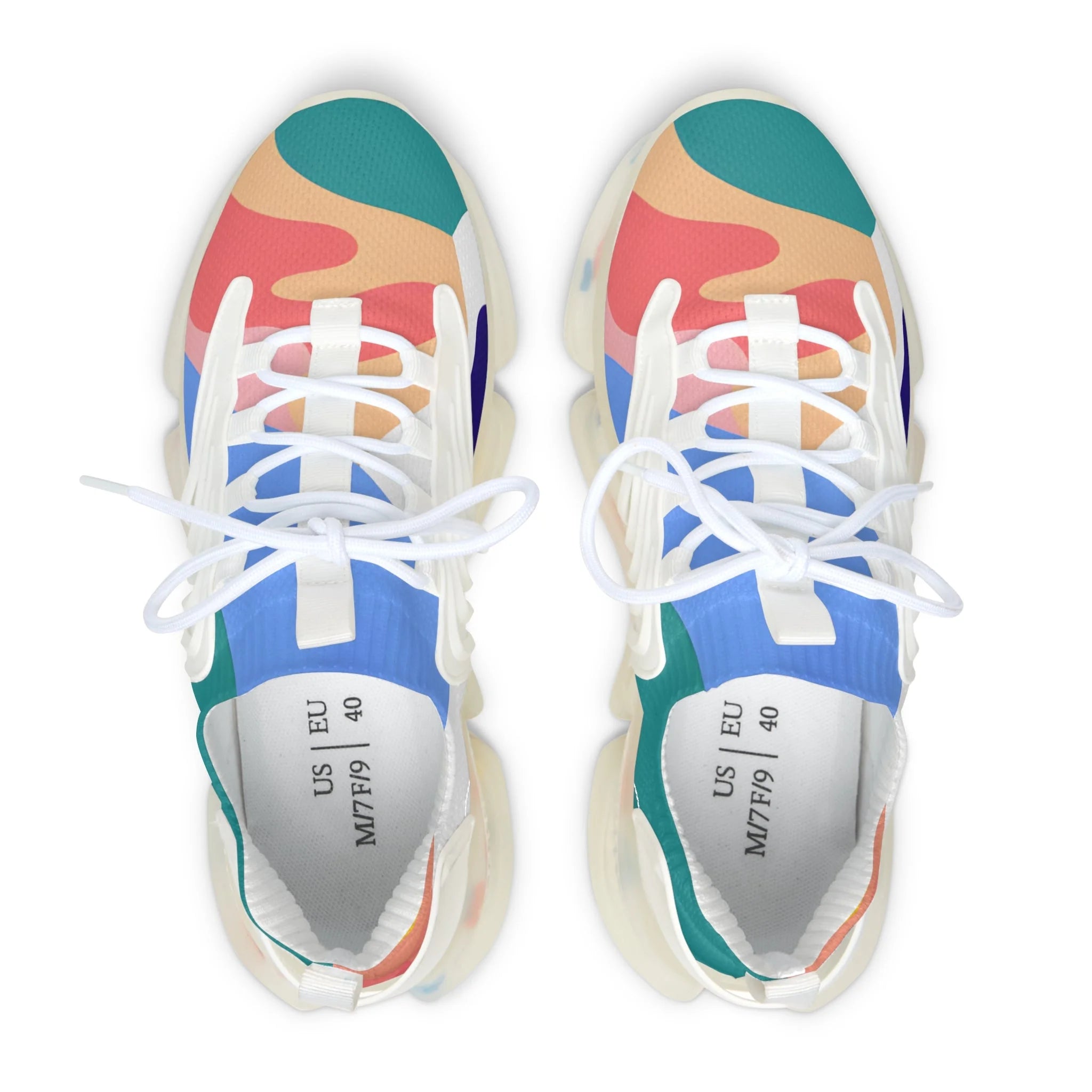 Vibrant Artistic Mesh Sneakers, Artsulli - Art is Long, Life is Short, Shoes, , , , , , , 