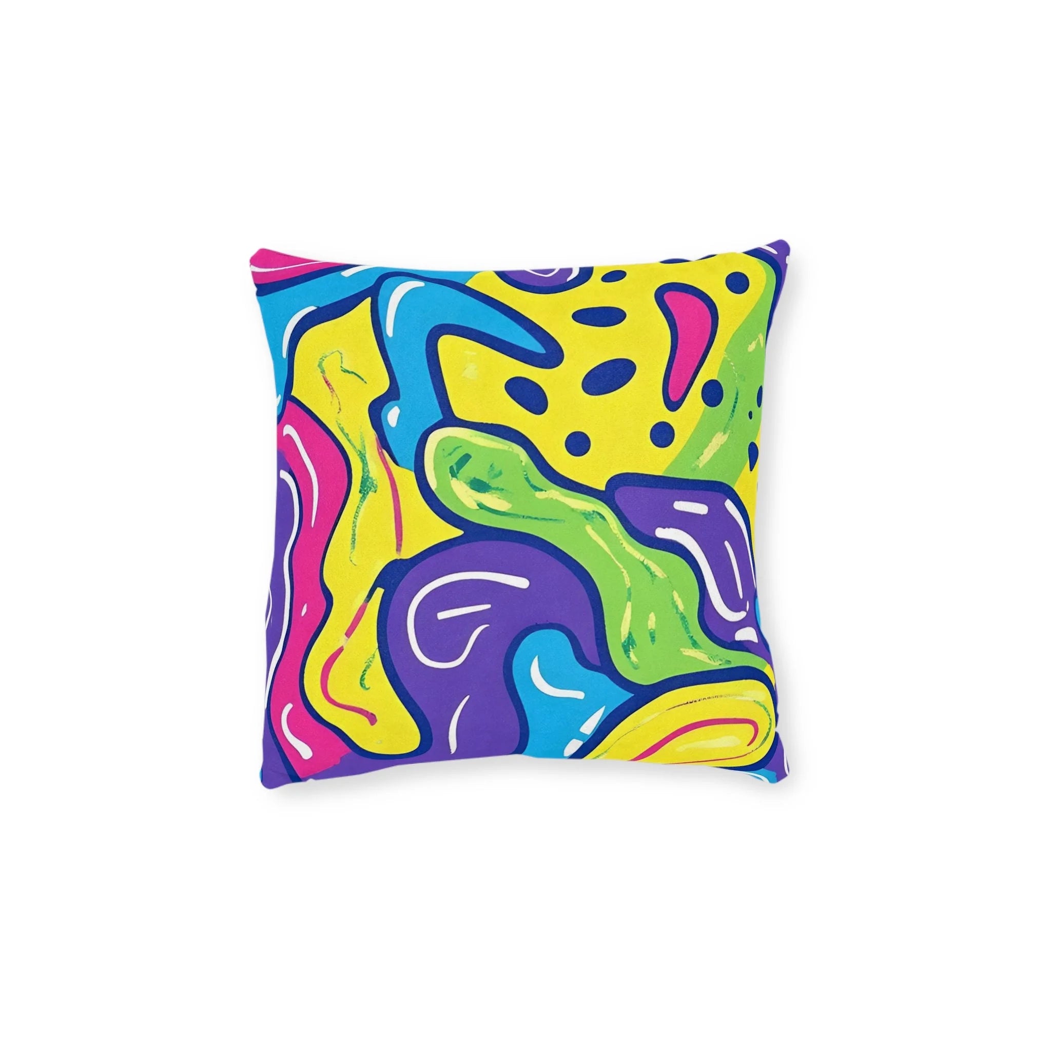 JAKKOUTTHEBXX Vibrant Artistic Work Faux Suede Square Pillow 2025