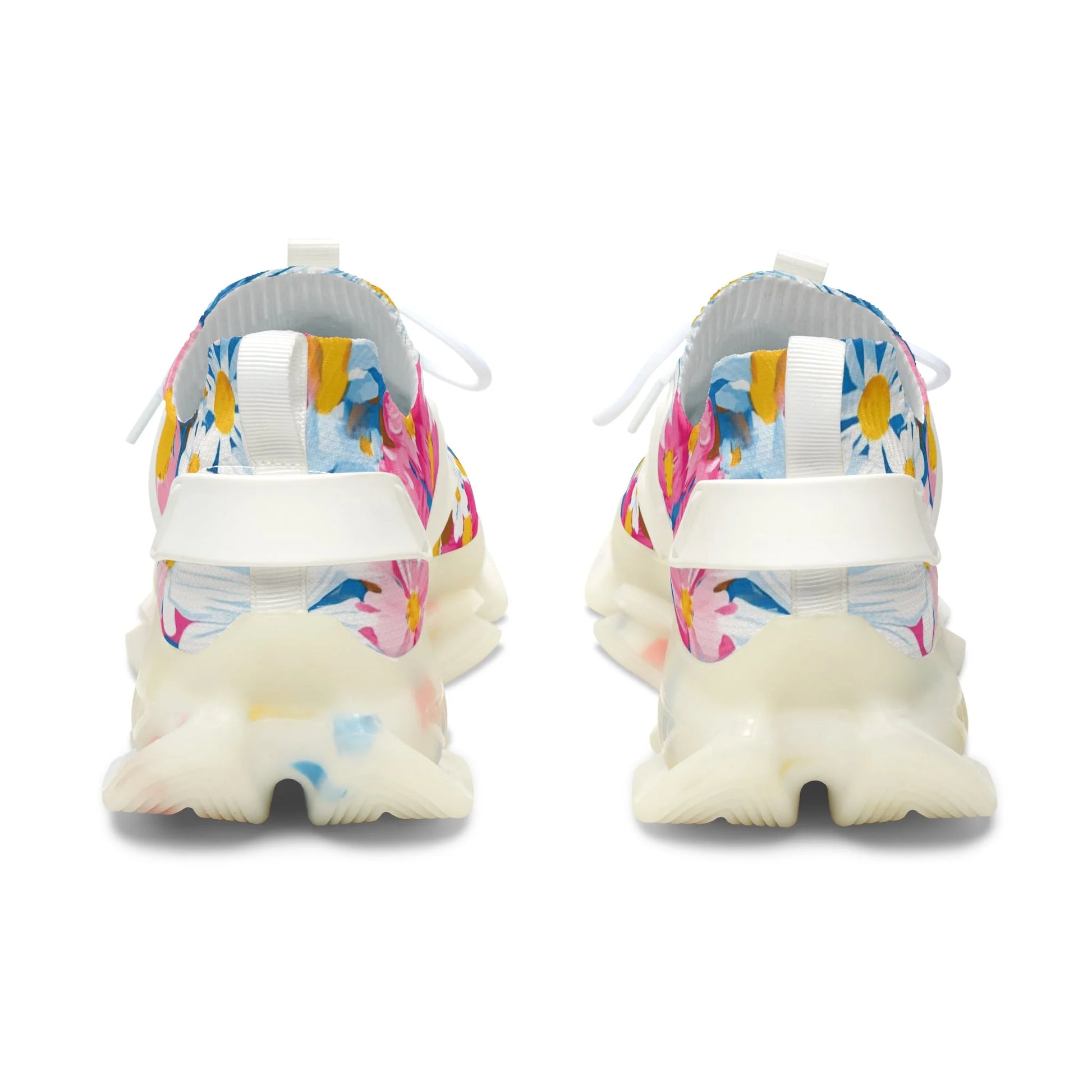 Vibrant Daisy Floral Mesh Sneakers, Artsulli - Art is Long, Life is Short, Shoes, , , , , , , 