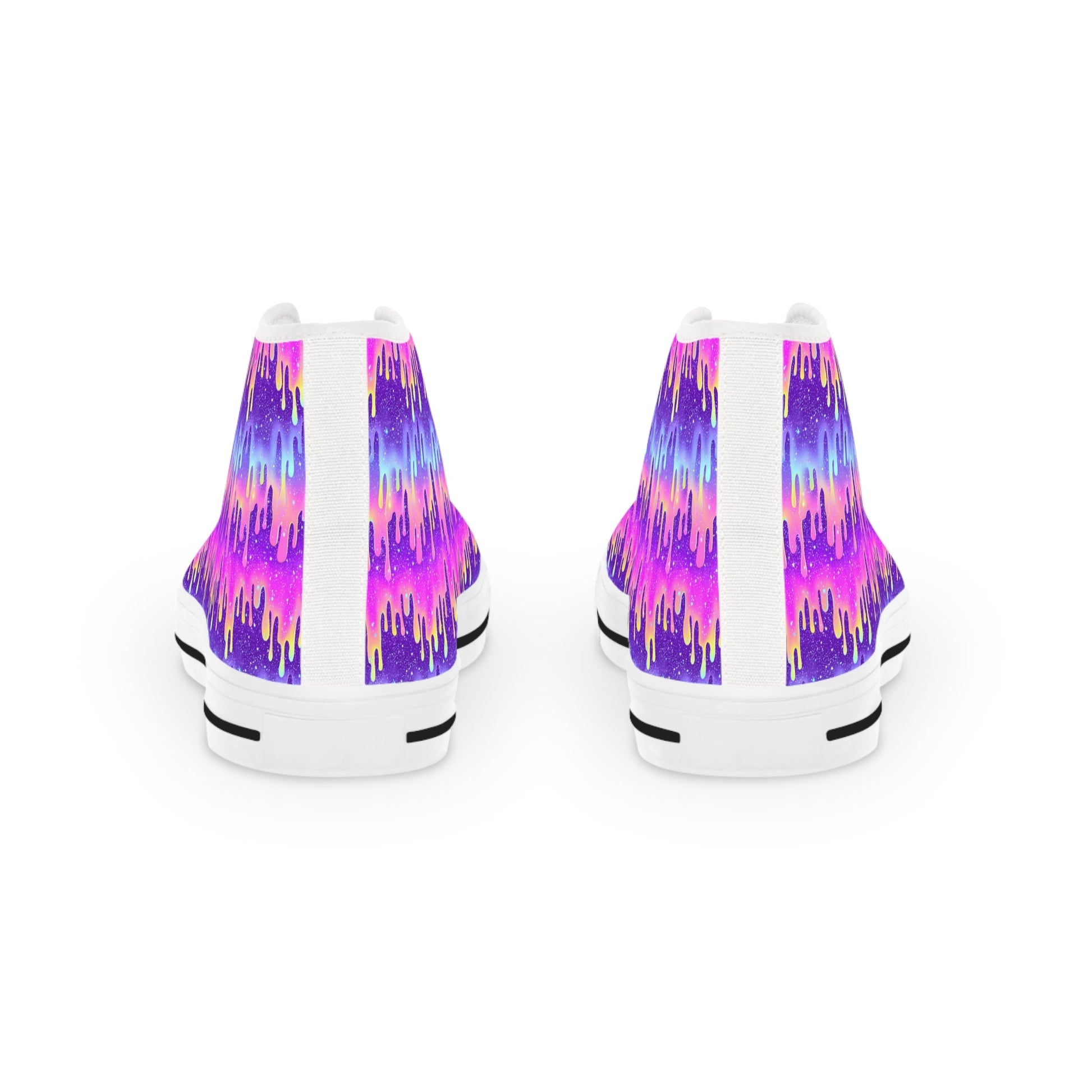 Vibrant Drip Canvas High Tops, Artsulli - Art is Long, Life is Short, Shoes, , , , , , , 