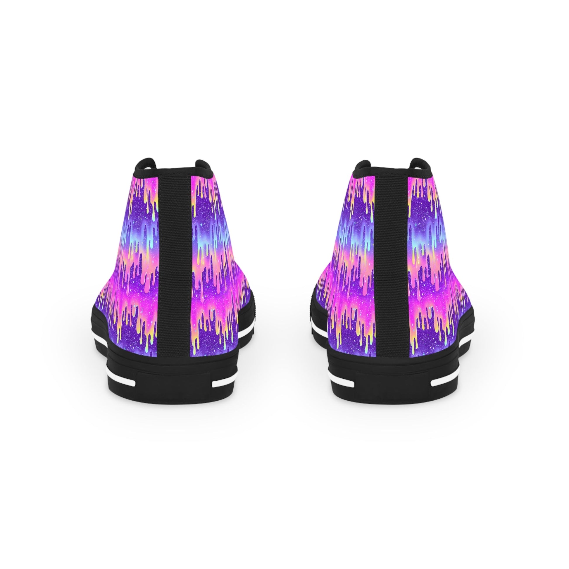 Vibrant Drip Canvas High Tops, Artsulli - Art is Long, Life is Short, Shoes, , , , , , , 