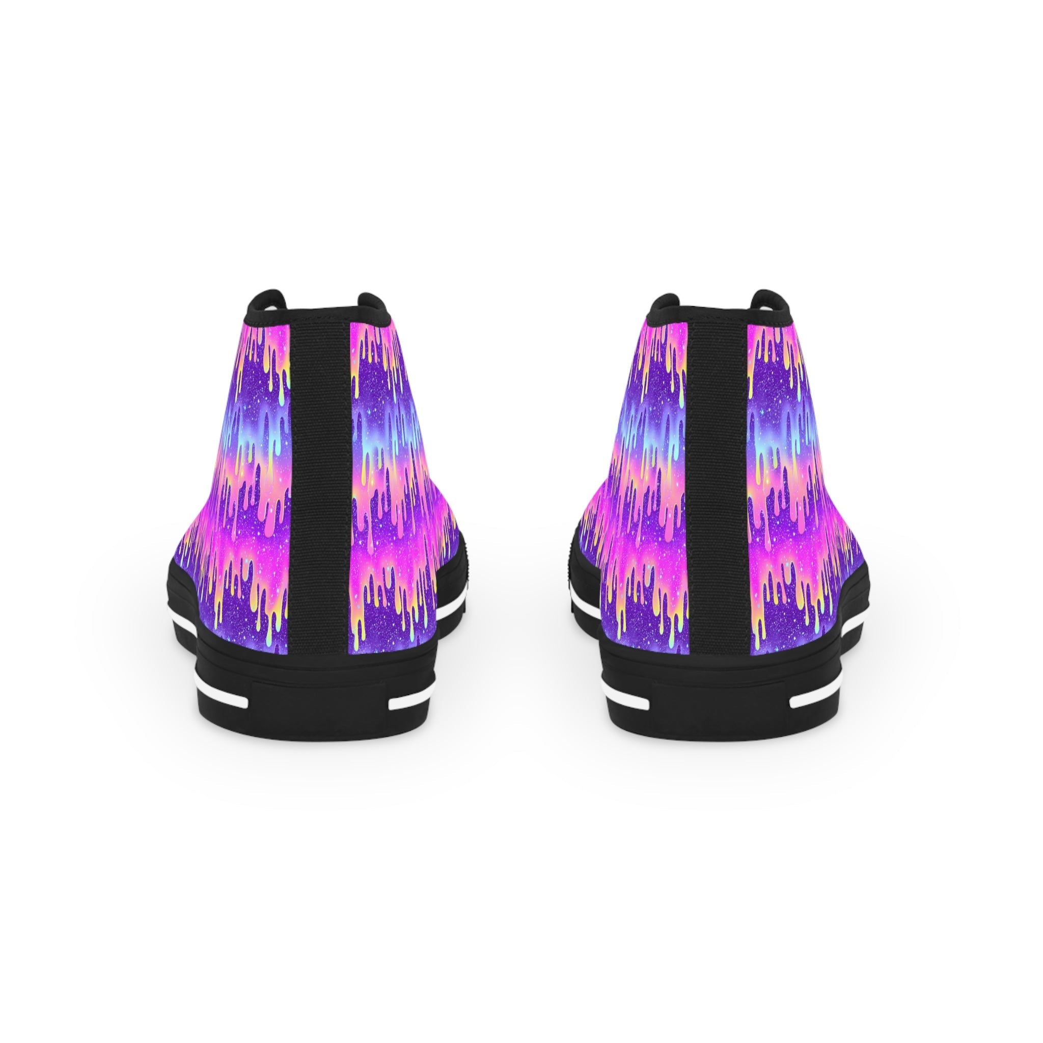 Vibrant Drip Canvas High Tops, Artsulli - Art is Long, Life is Short, Shoes, , , , , , , 