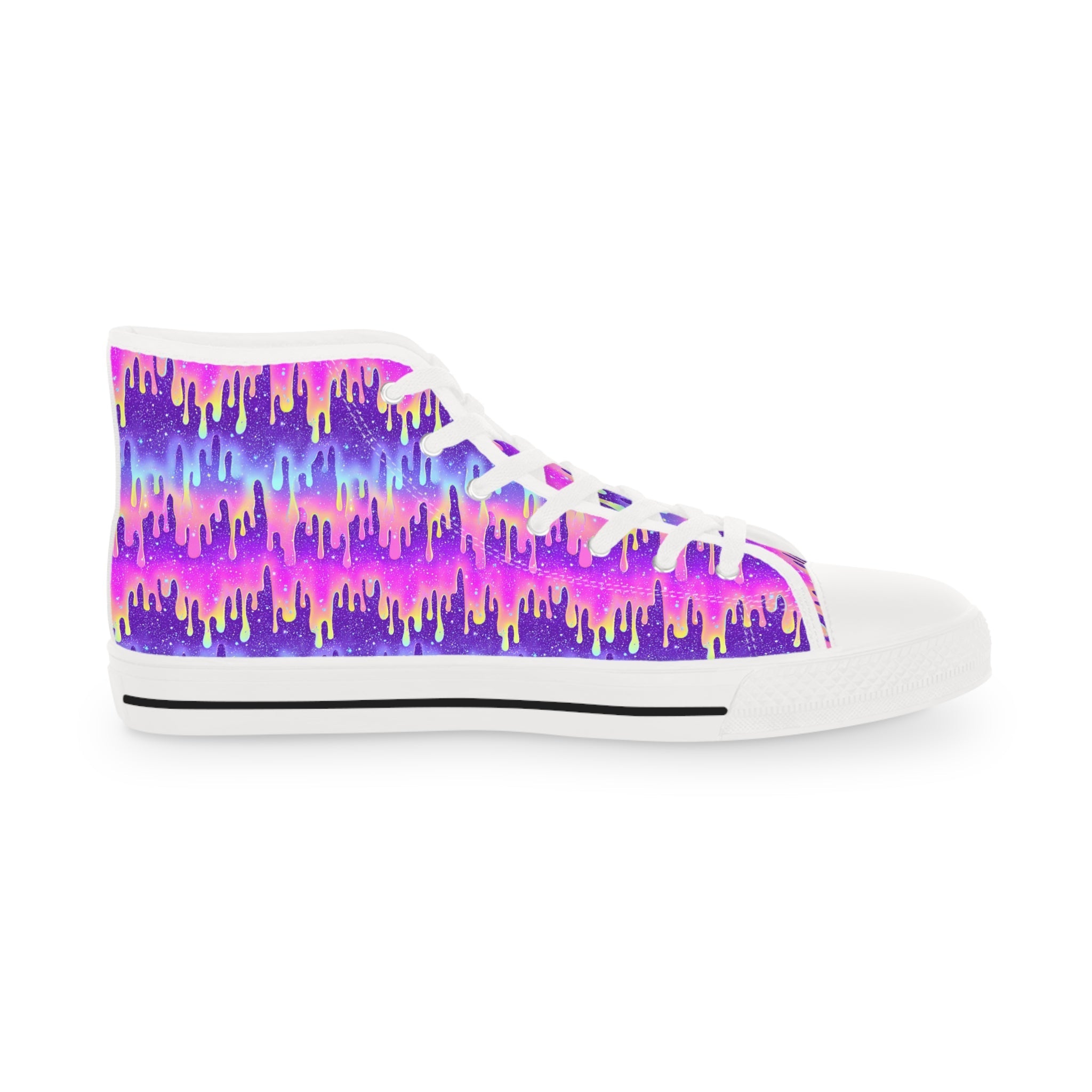 Vibrant Drip Canvas High Tops, Artsulli - Art is Long, Life is Short, Shoes, , , , , , , 