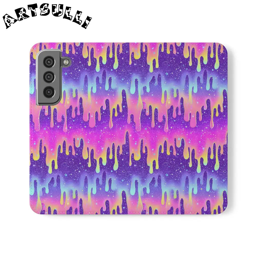 Vibrant Dripping Galaxy Flip Cases, Artsulli - Art is Long, Life is Short, Phone Case, Size, Samsung Galaxy S22, , , , , 34266075081981259917