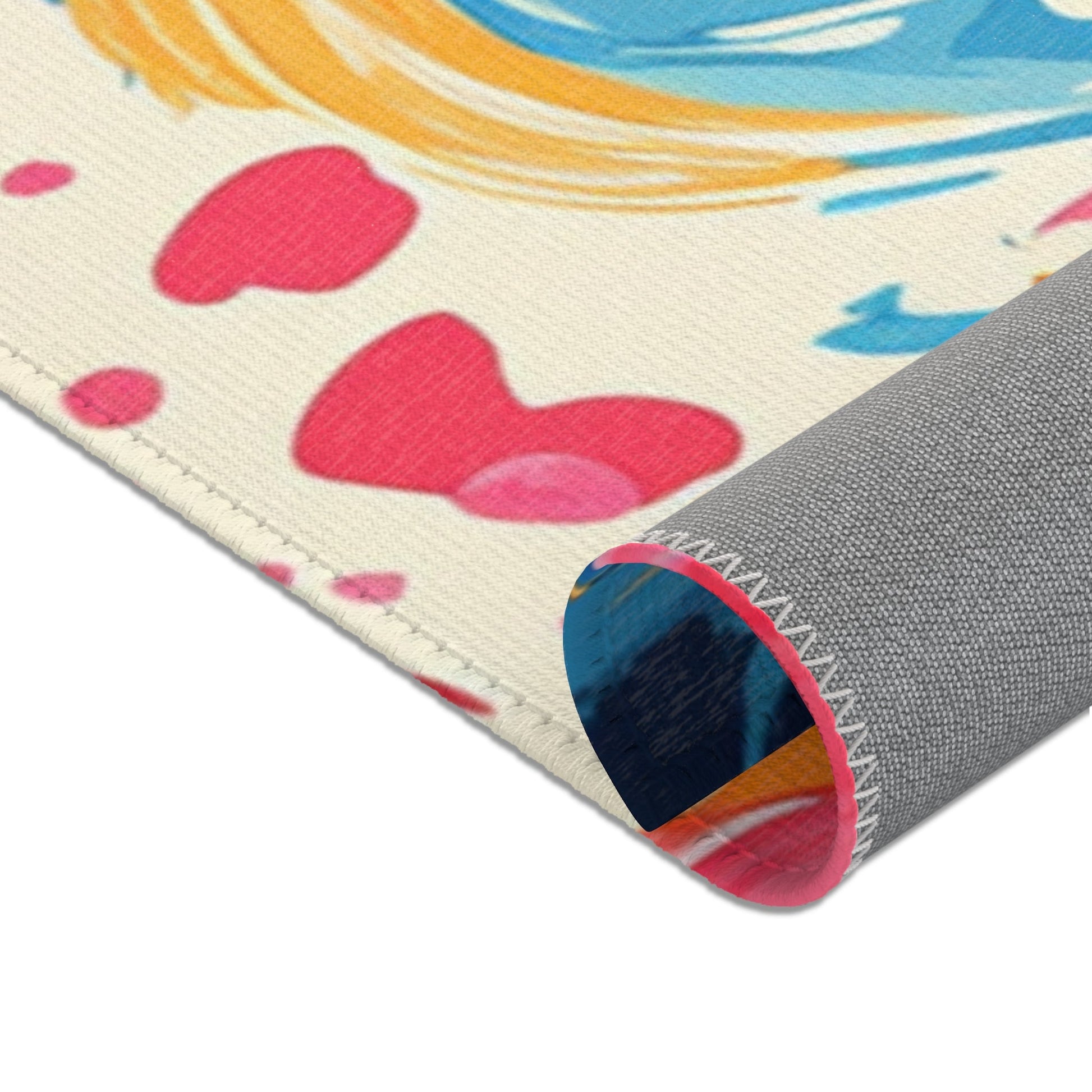 Vibrant Floral Abstract Art Area Rug, Artsulli - Art is Long, Life is Short, Home Decor, , , , , , , 