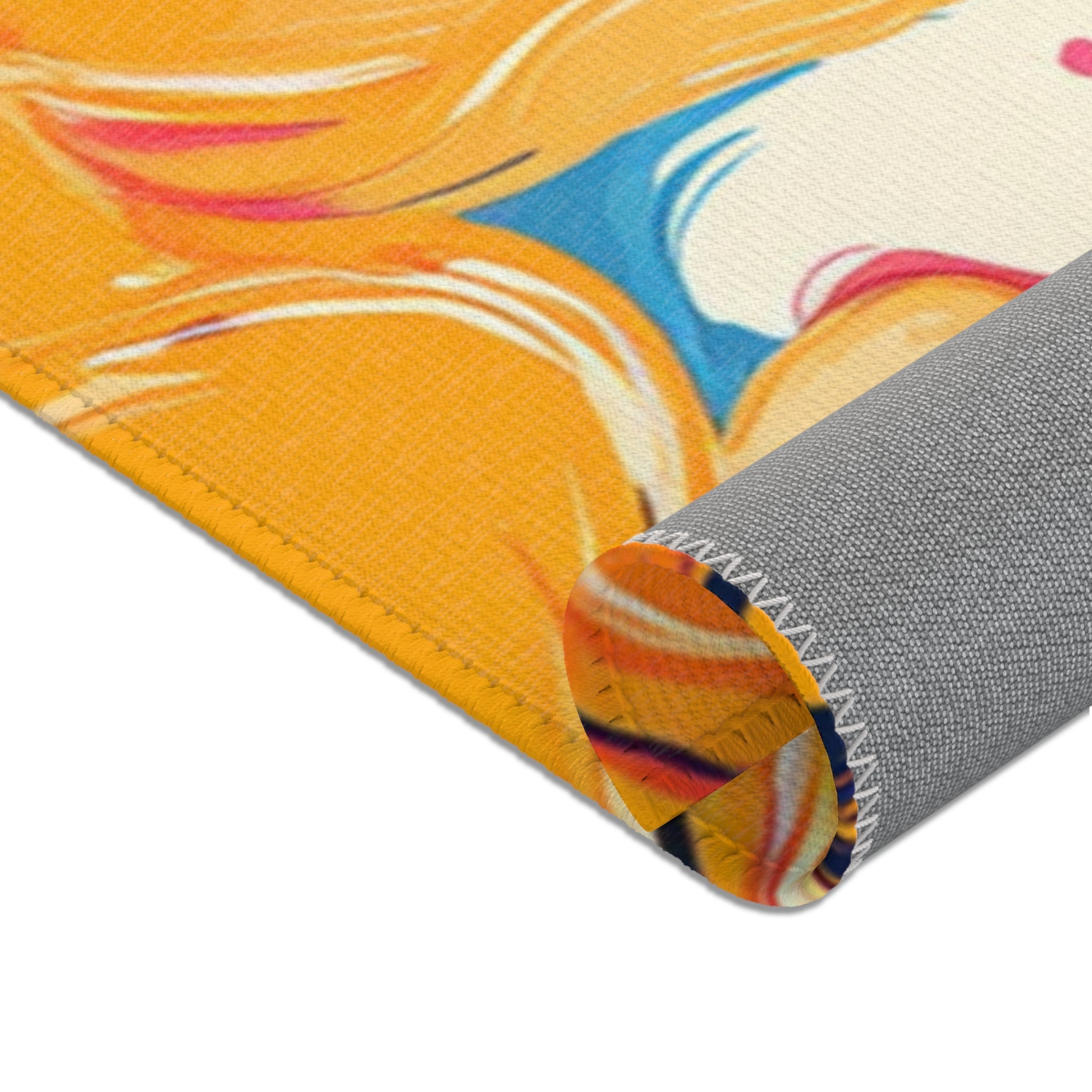 Vibrant Floral Abstract Art Area Rug, Artsulli - Art is Long, Life is Short, Home Decor, , , , , , , 
