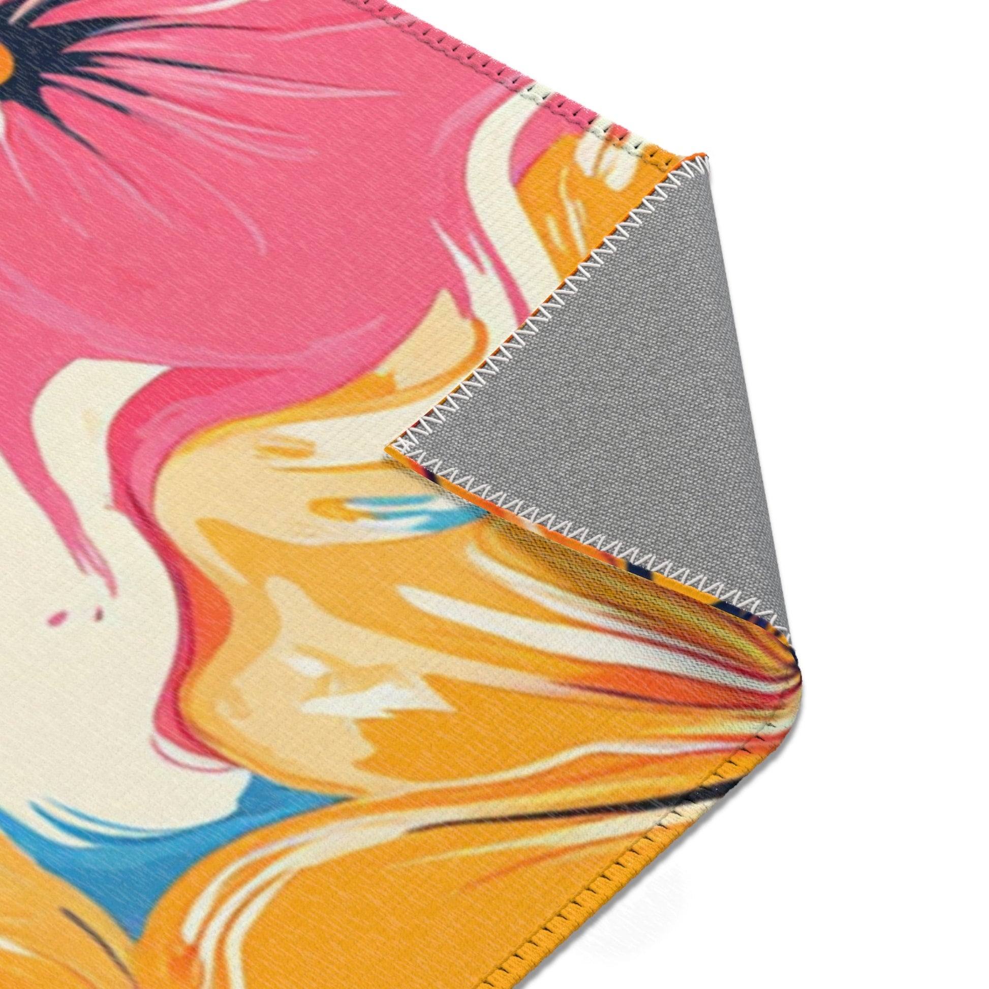 Vibrant Floral Abstract Art Area Rug, Artsulli - Art is Long, Life is Short, Home Decor, , , , , , , 