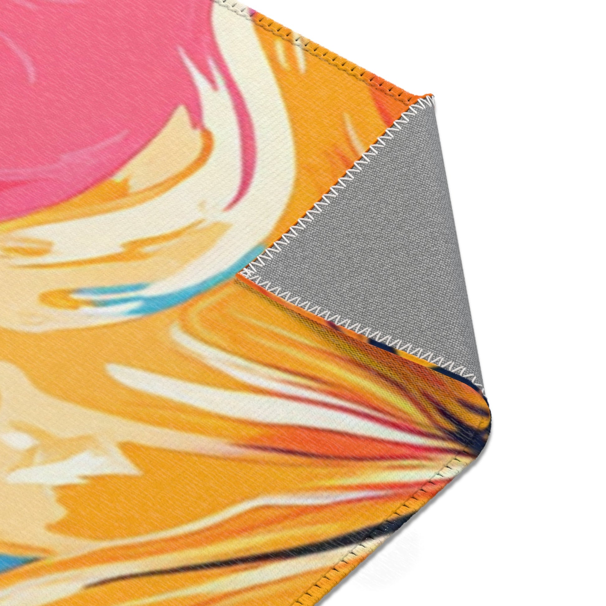 Vibrant Floral Abstract Art Area Rug, Artsulli - Art is Long, Life is Short, Home Decor, , , , , , , 