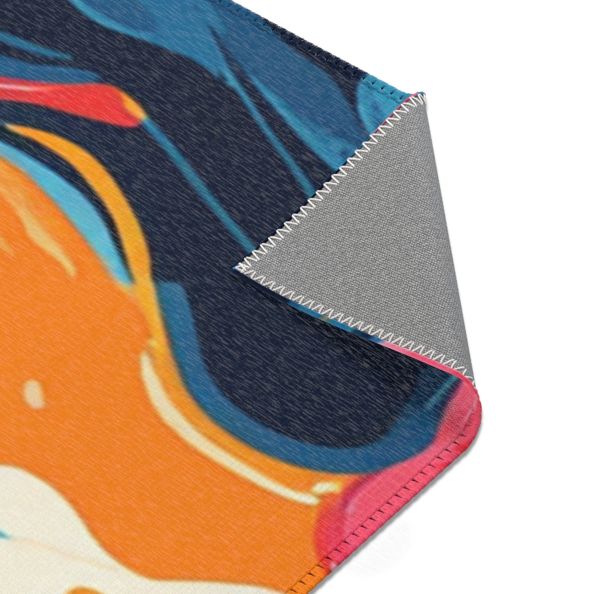 Vibrant Floral Abstract Art Area Rug, Artsulli - Art is Long, Life is Short, Home Decor, , , , , , , 