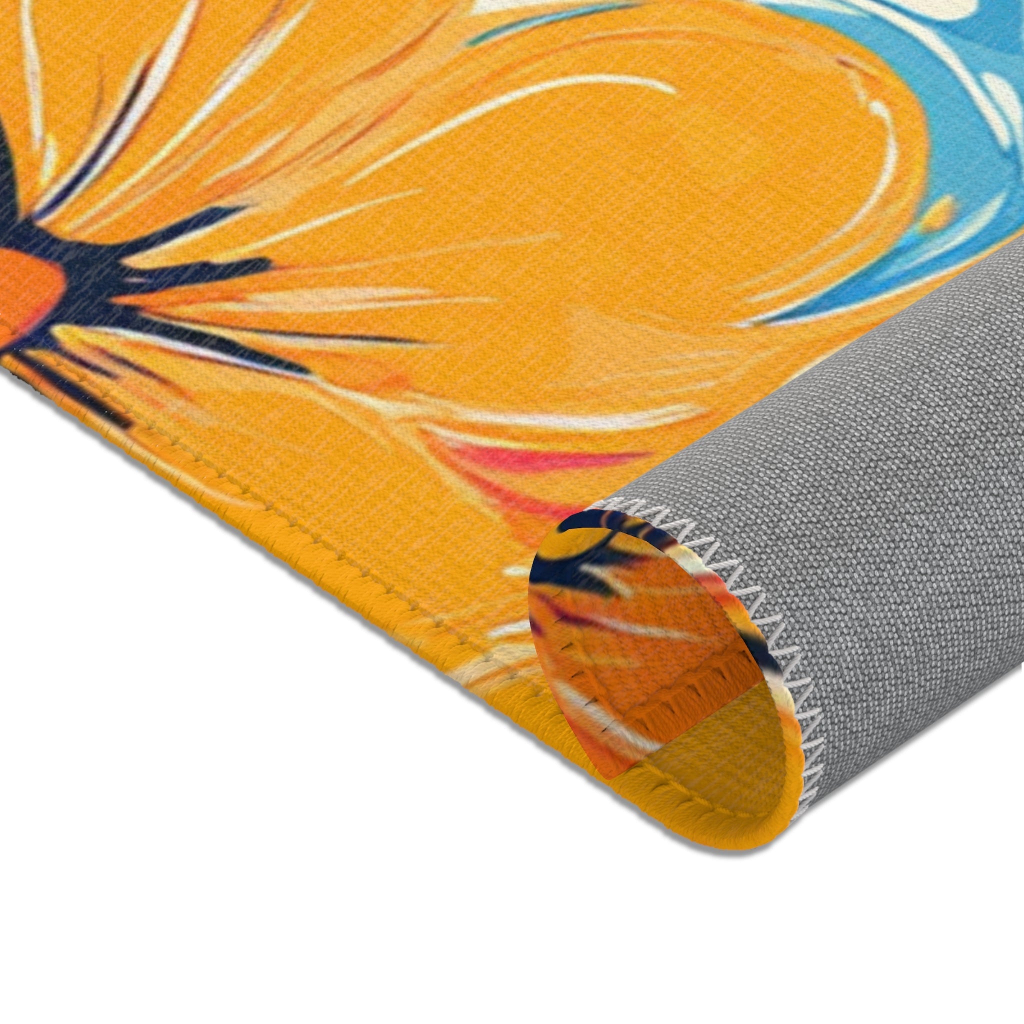 Vibrant Floral Abstract Art Area Rug, Artsulli - Art is Long, Life is Short, Home Decor, , , , , , , 