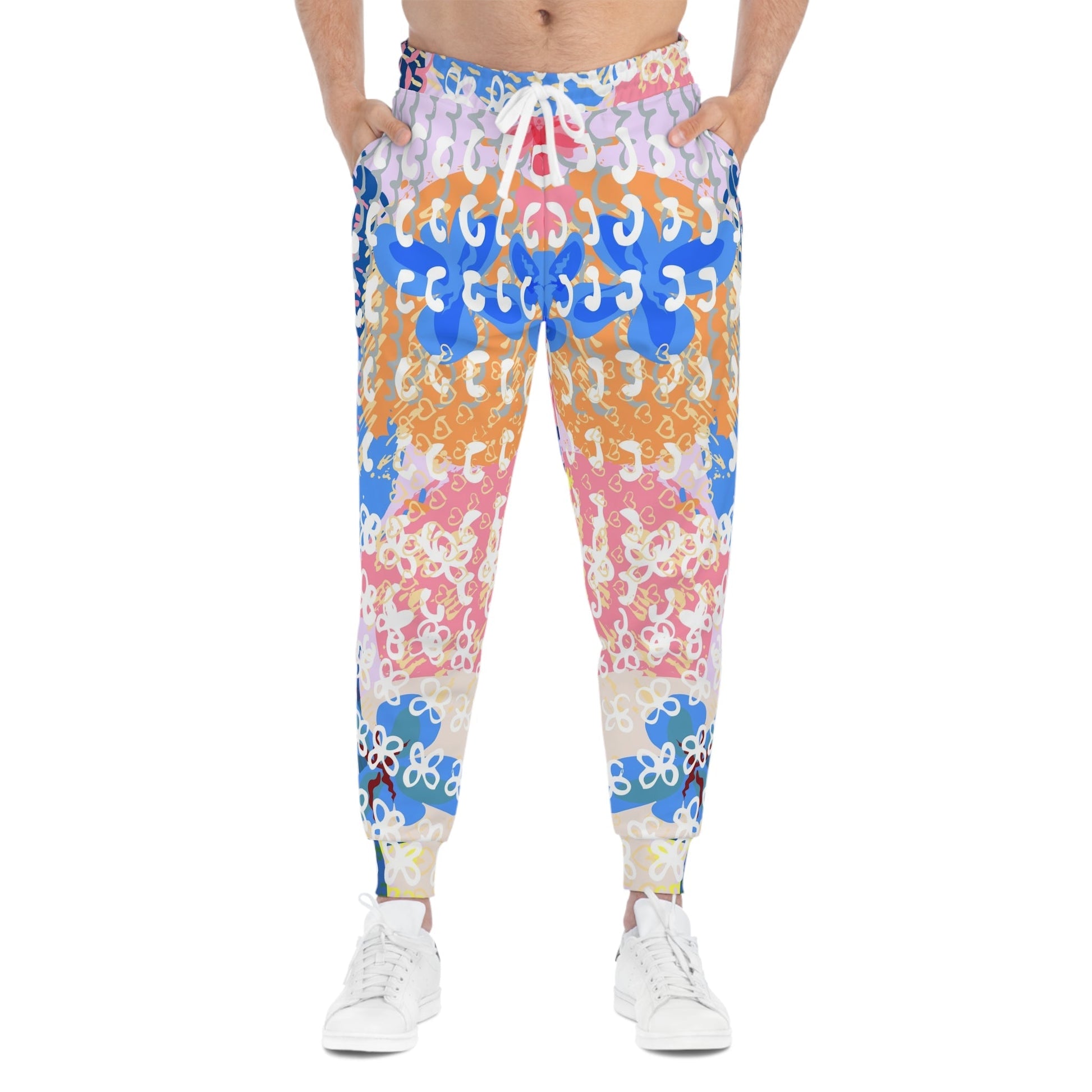 Printify Vibrant Floral and Abstract Joggers 2025