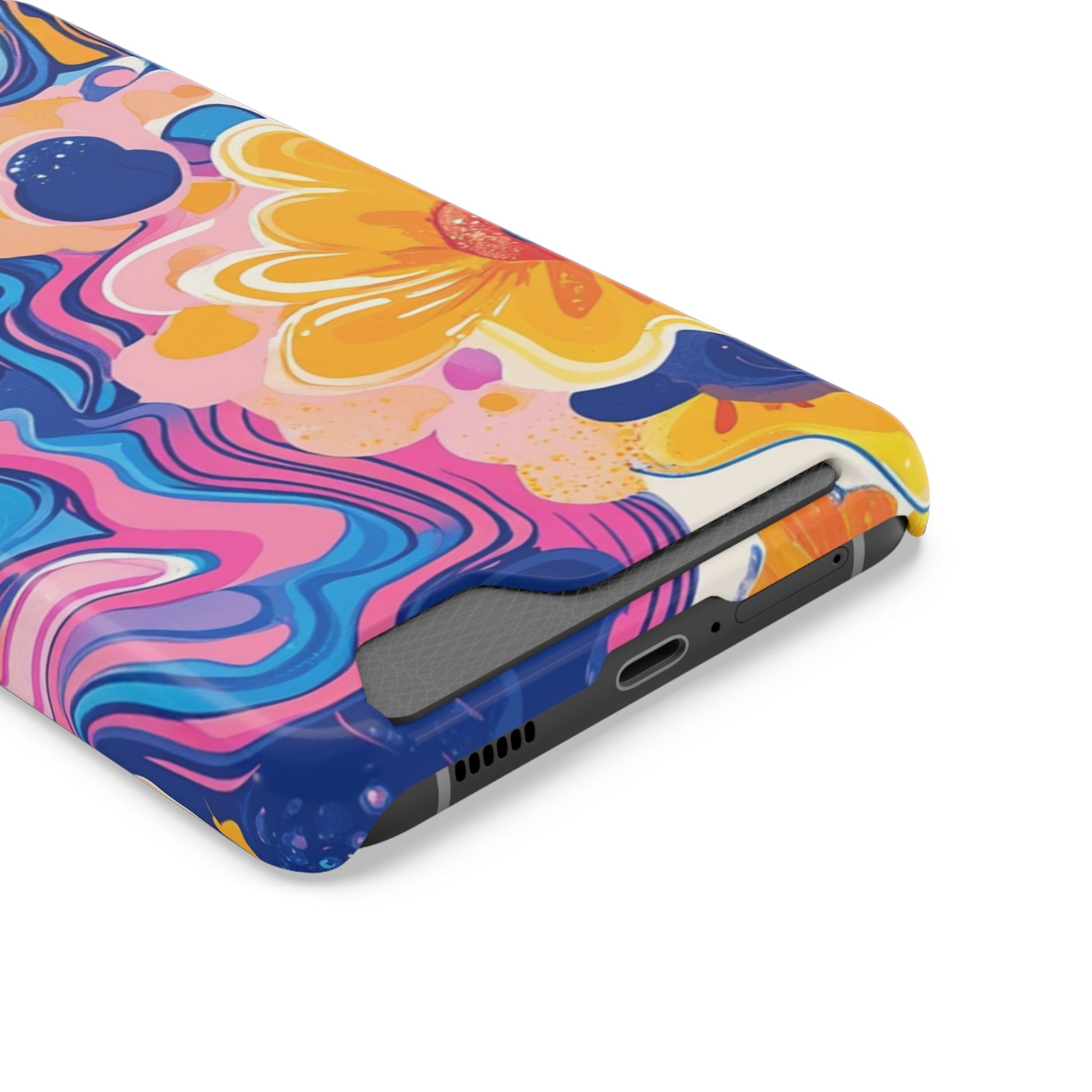 Vibrant Floral Cardholder Case, Artsulli - Art is Long, Life is Short, Phone Case, , , , , , , 