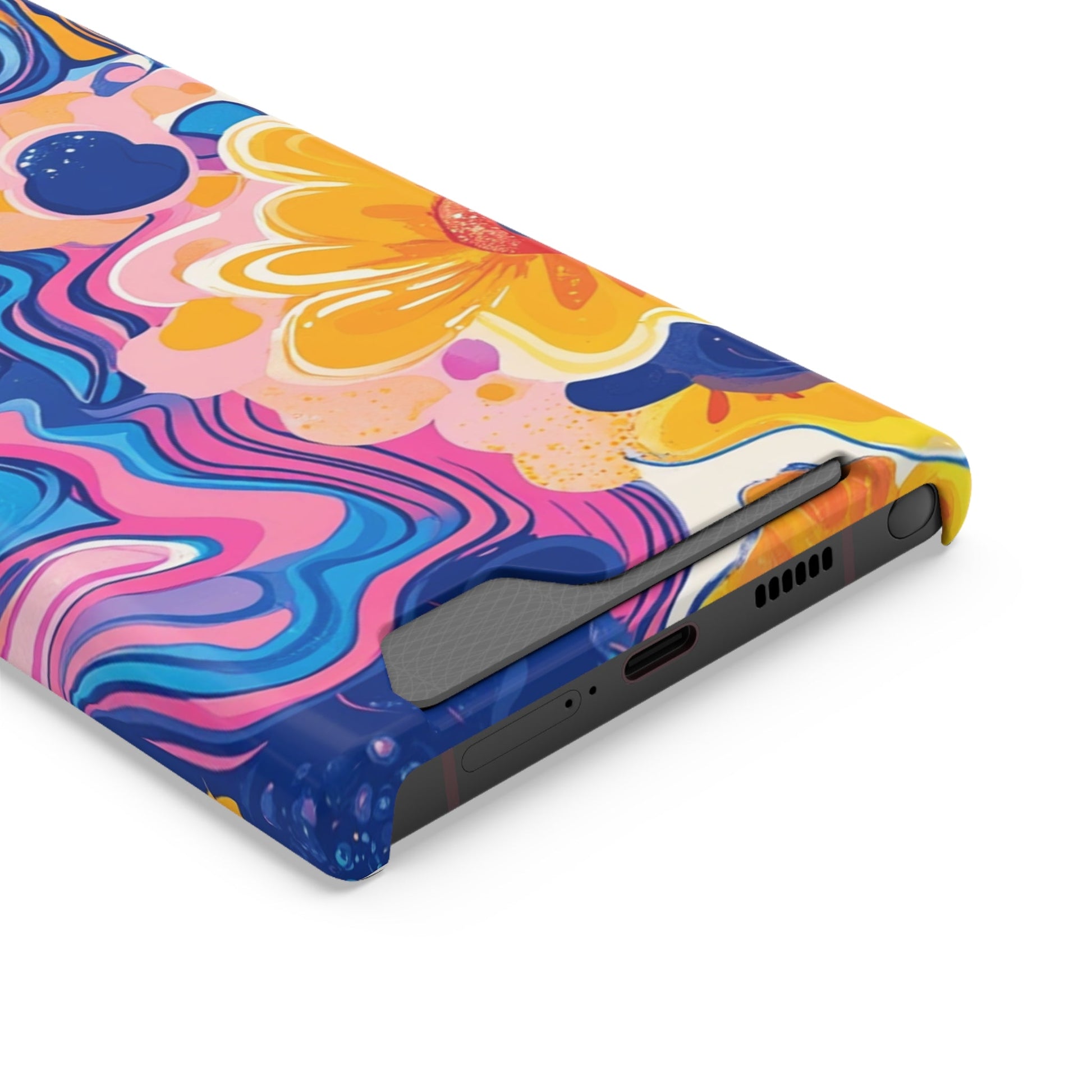 Vibrant Floral Cardholder Case, Artsulli - Art is Long, Life is Short, Phone Case, , , , , , , 