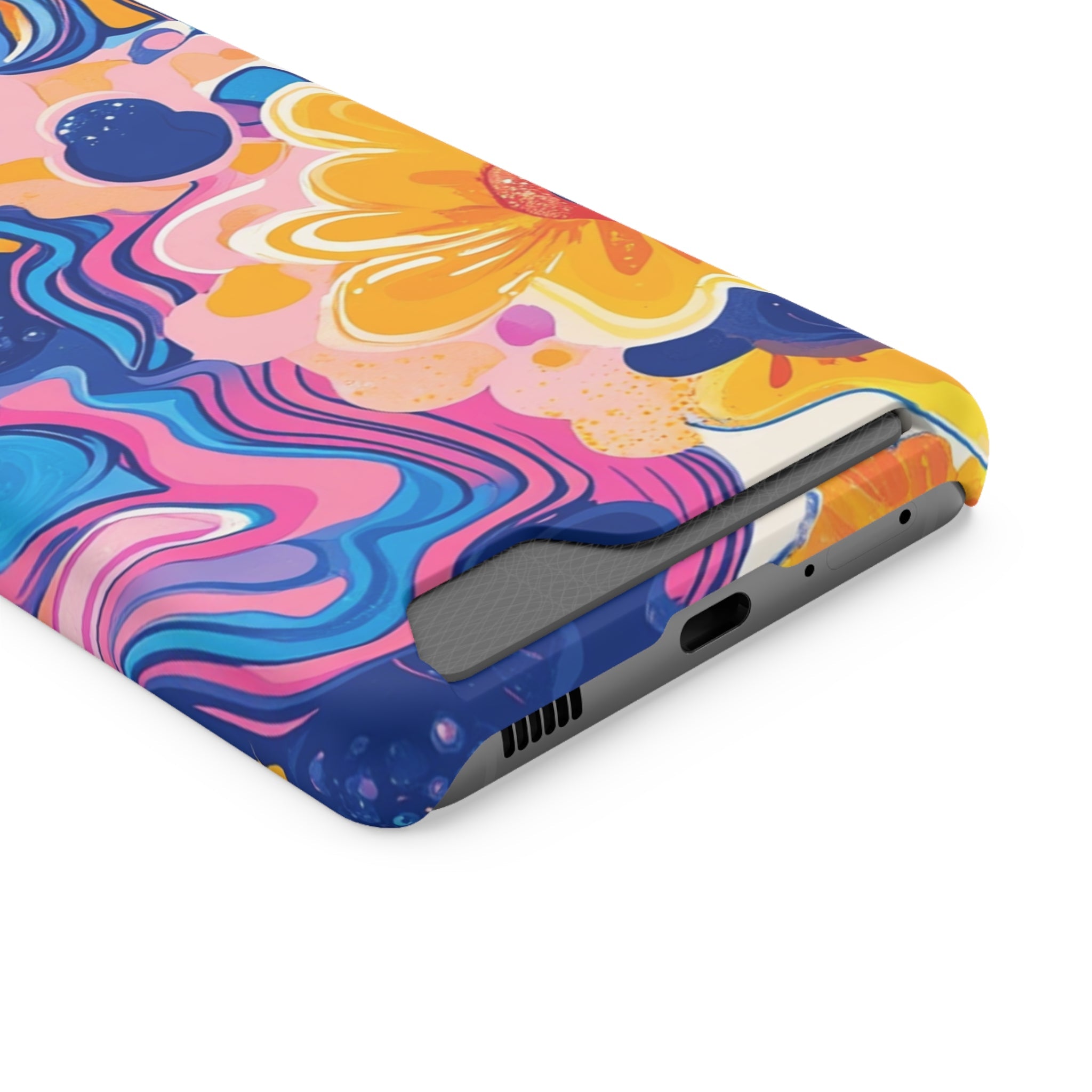 Vibrant Floral Cardholder Case, Artsulli - Art is Long, Life is Short, Phone Case, , , , , , , 