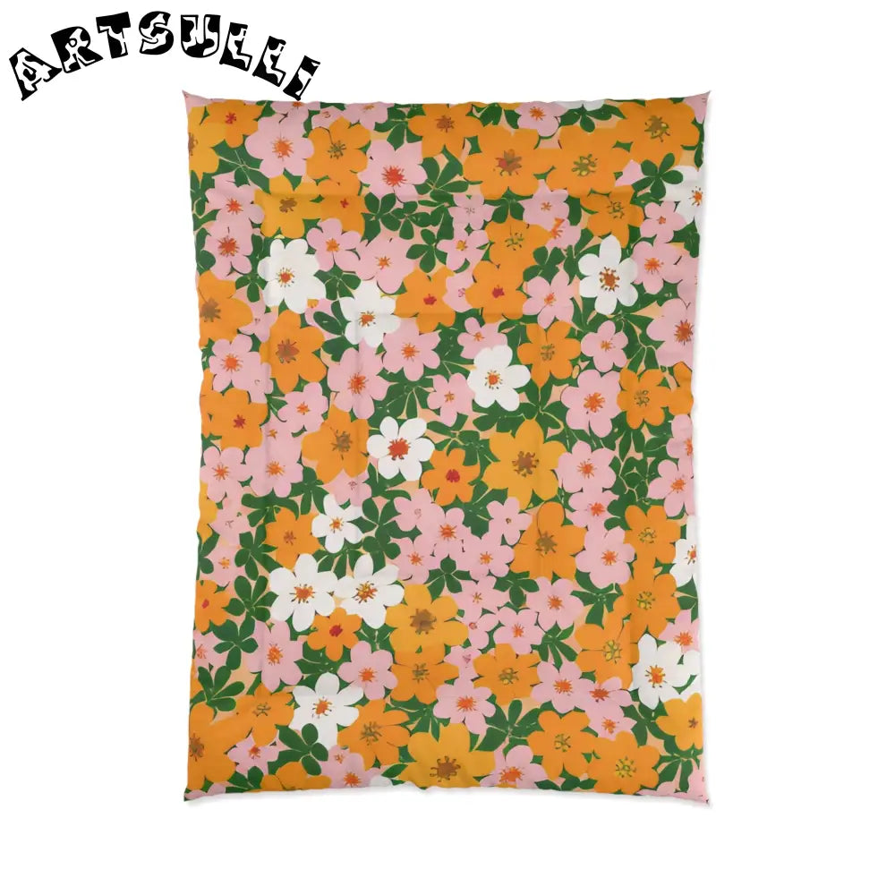 JAKKOUTTHEBXX Vibrant Floral Cozy Throw Blanket 2025
