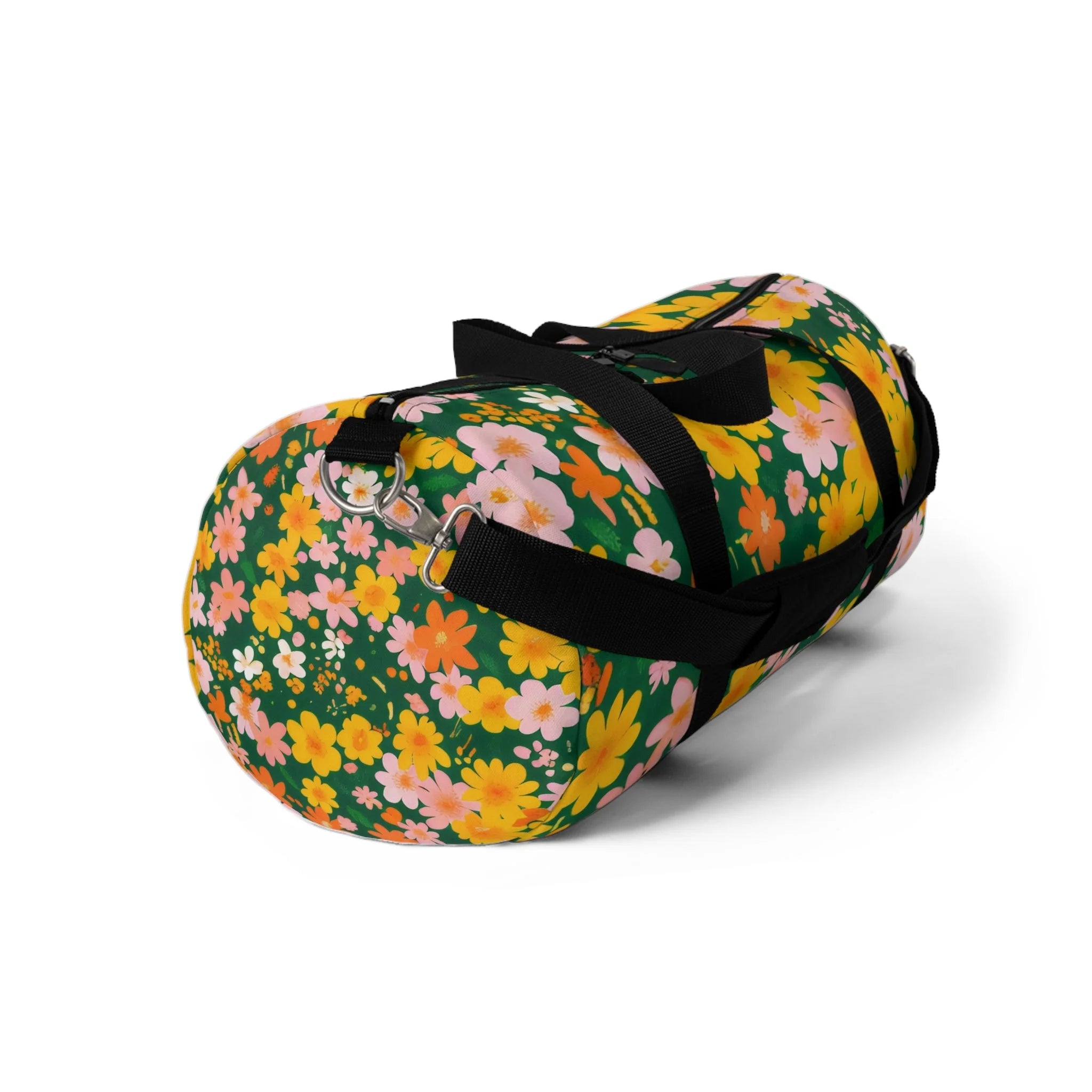 Vibrant Floral Duffel Bag, Artsulli - Art is Long, Life is Short, Bags, , , , , , , 