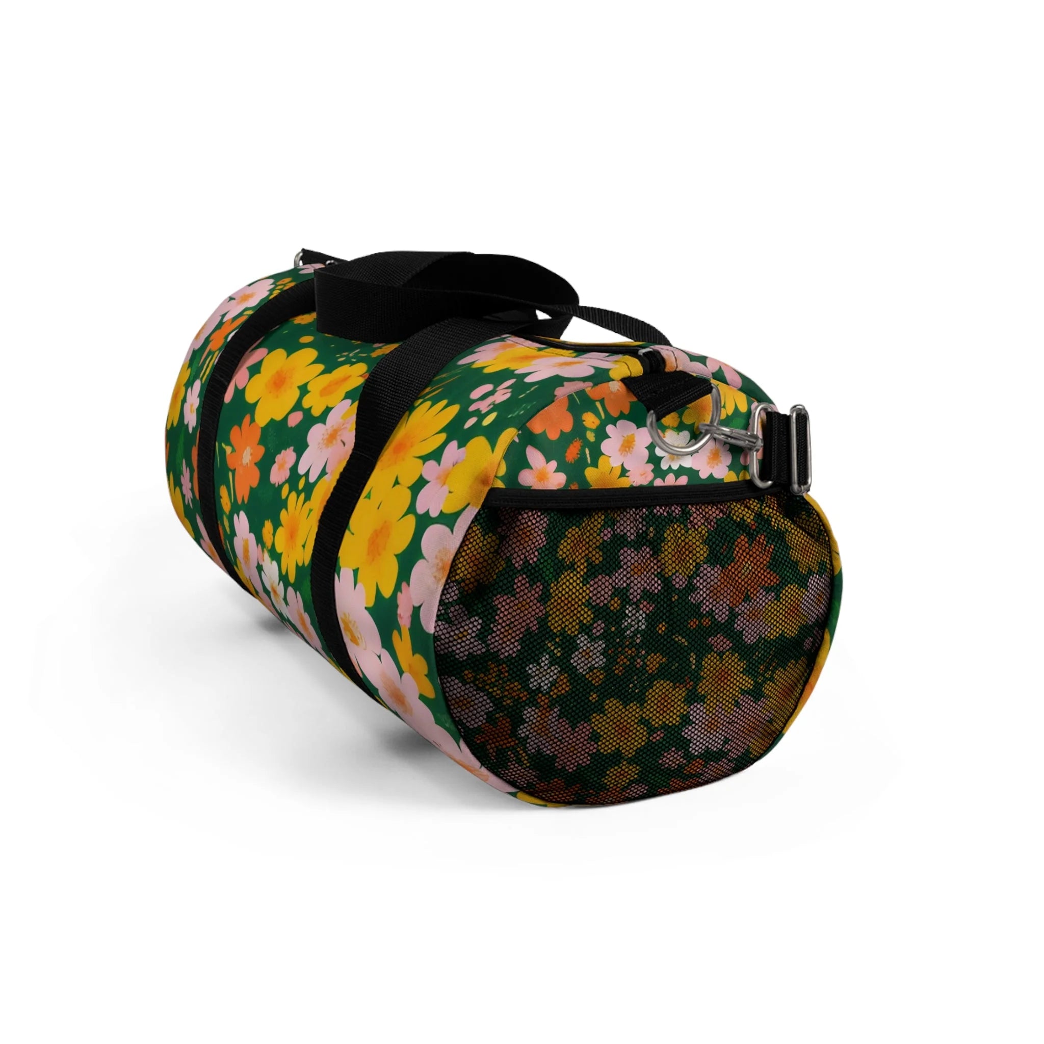 Vibrant Floral Duffel Bag, Artsulli - Art is Long, Life is Short, Bags, , , , , , , 