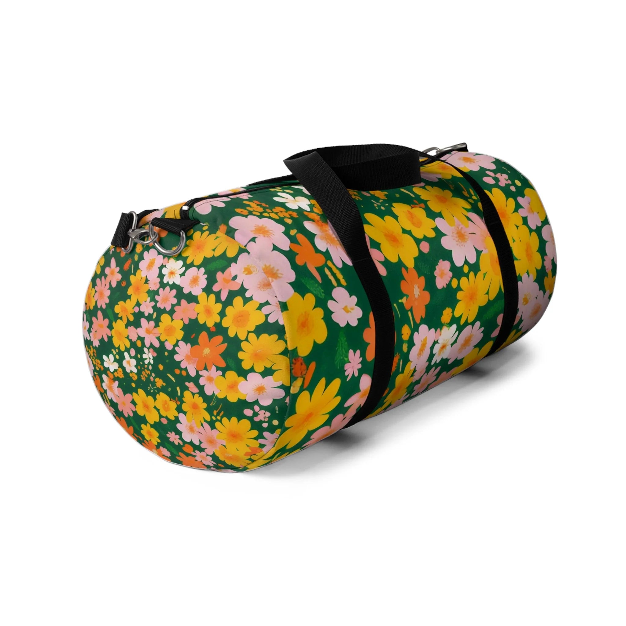 Vibrant Floral Duffel Bag, Artsulli - Art is Long, Life is Short, Bags, , , , , , , 
