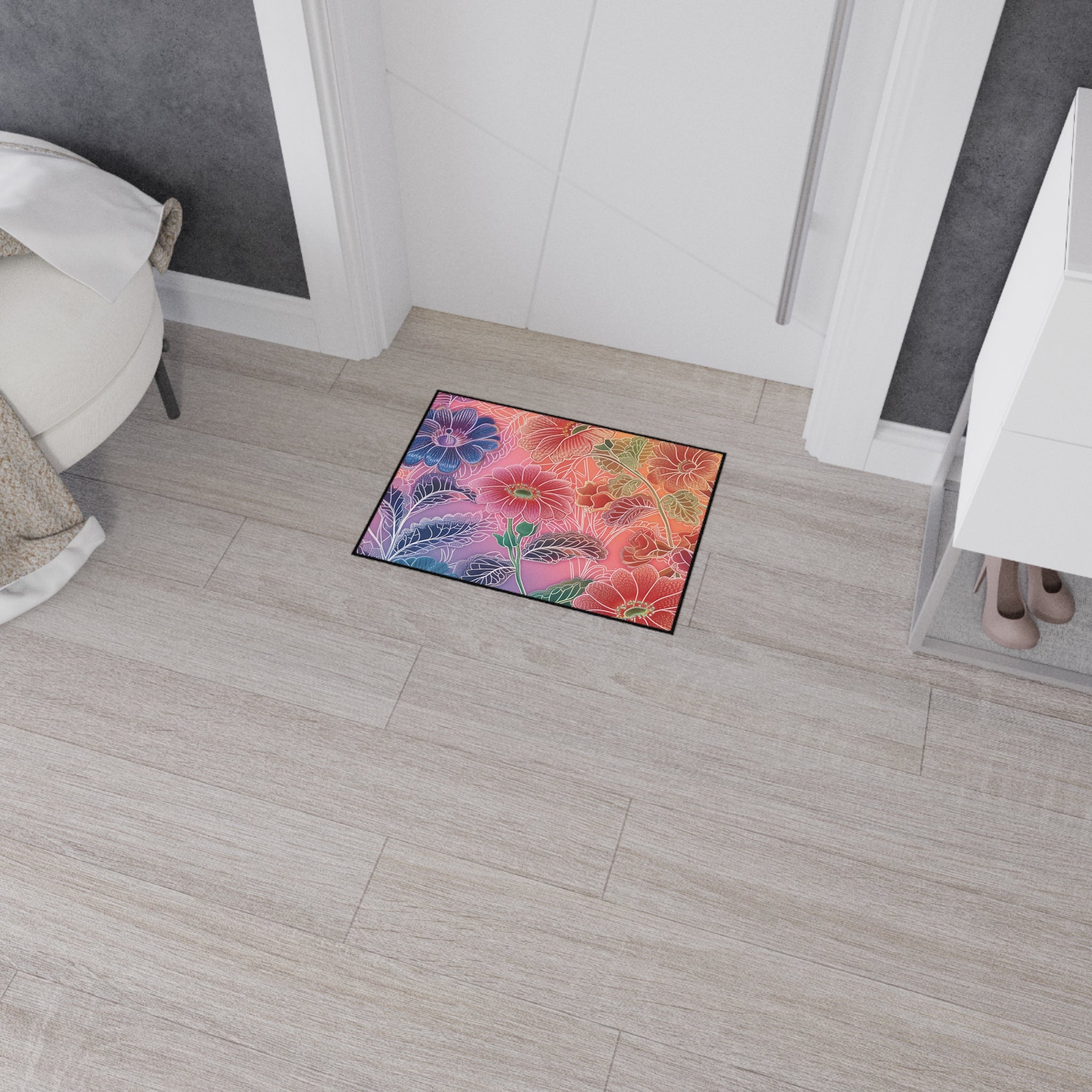 Printify Vibrant Floral Gradient Area Rug 2025