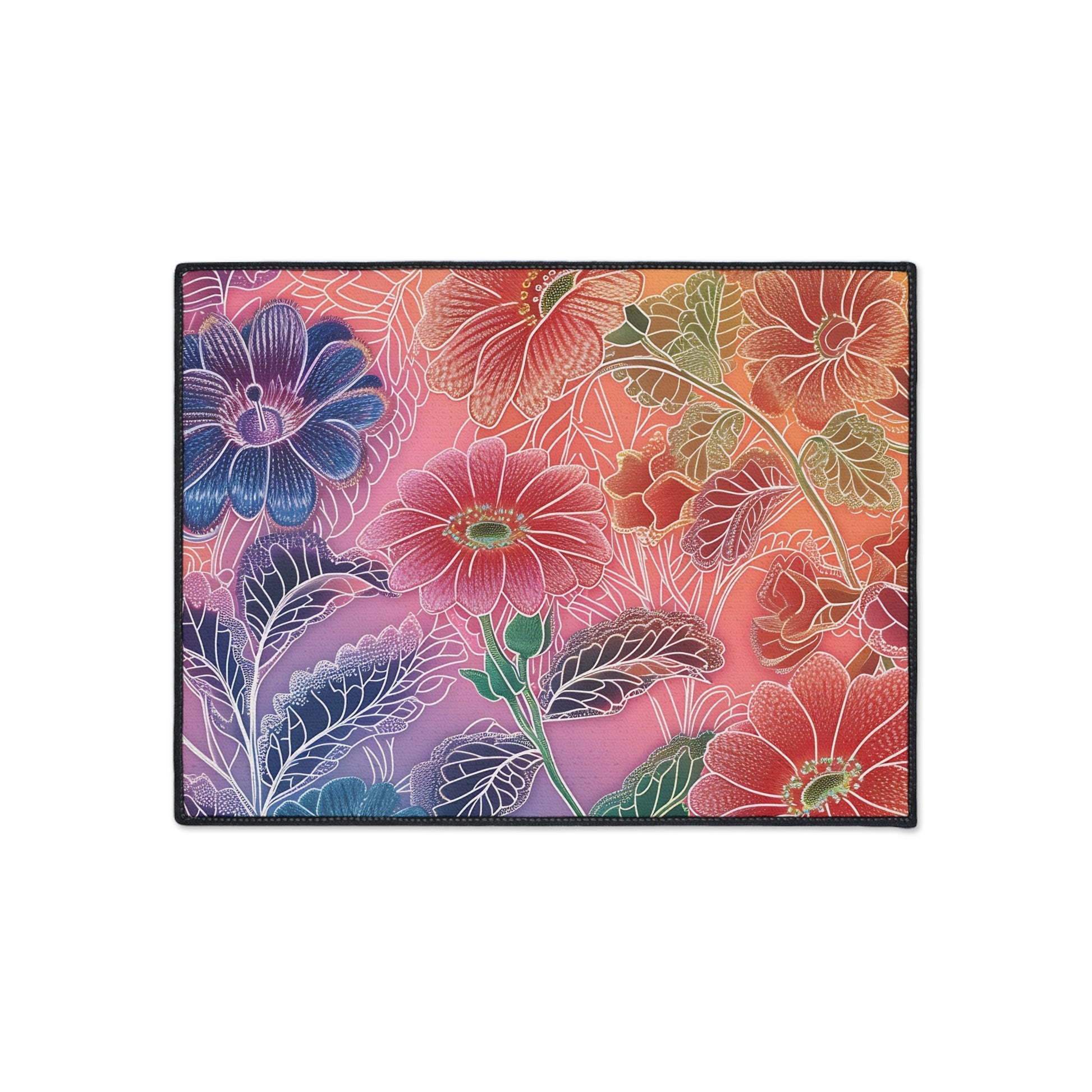Printify Vibrant Floral Gradient Area Rug 2025