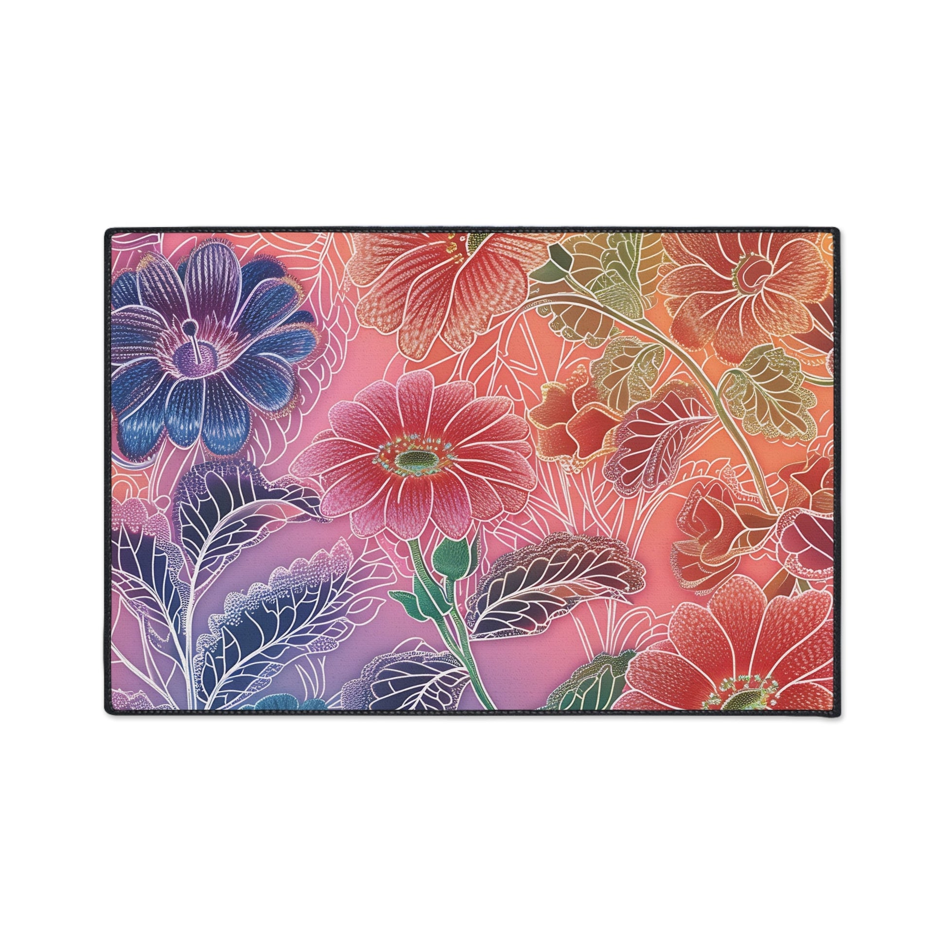Printify Vibrant Floral Gradient Area Rug 2025
