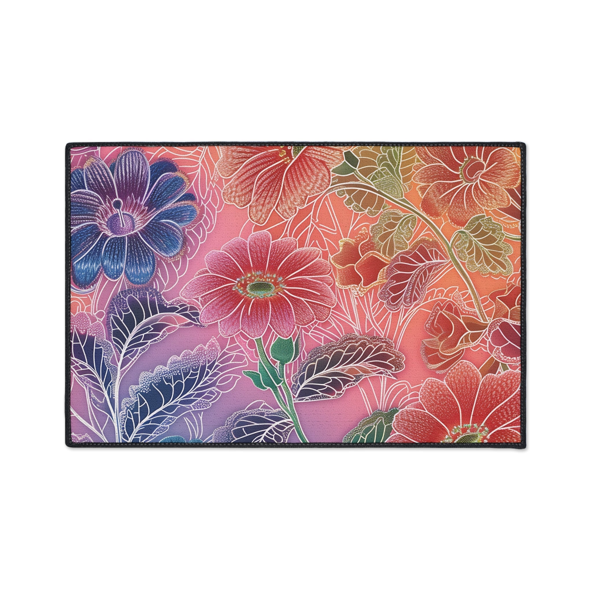 Printify Vibrant Floral Gradient Area Rug 2025