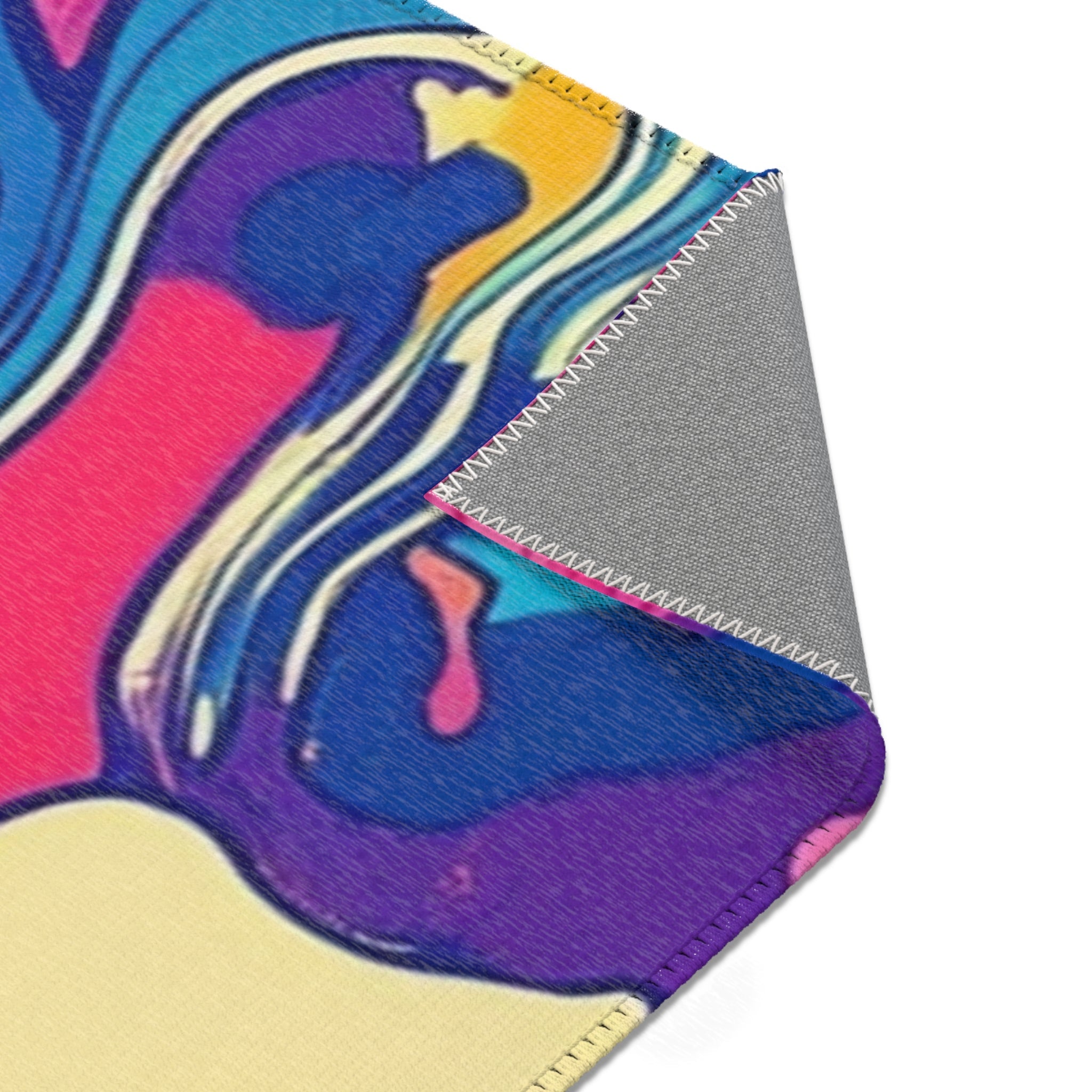 Vibrant Floral Marbled Area Rug, Artsulli - Art is Long, Life is Short, Home Decor, , , , , , , 