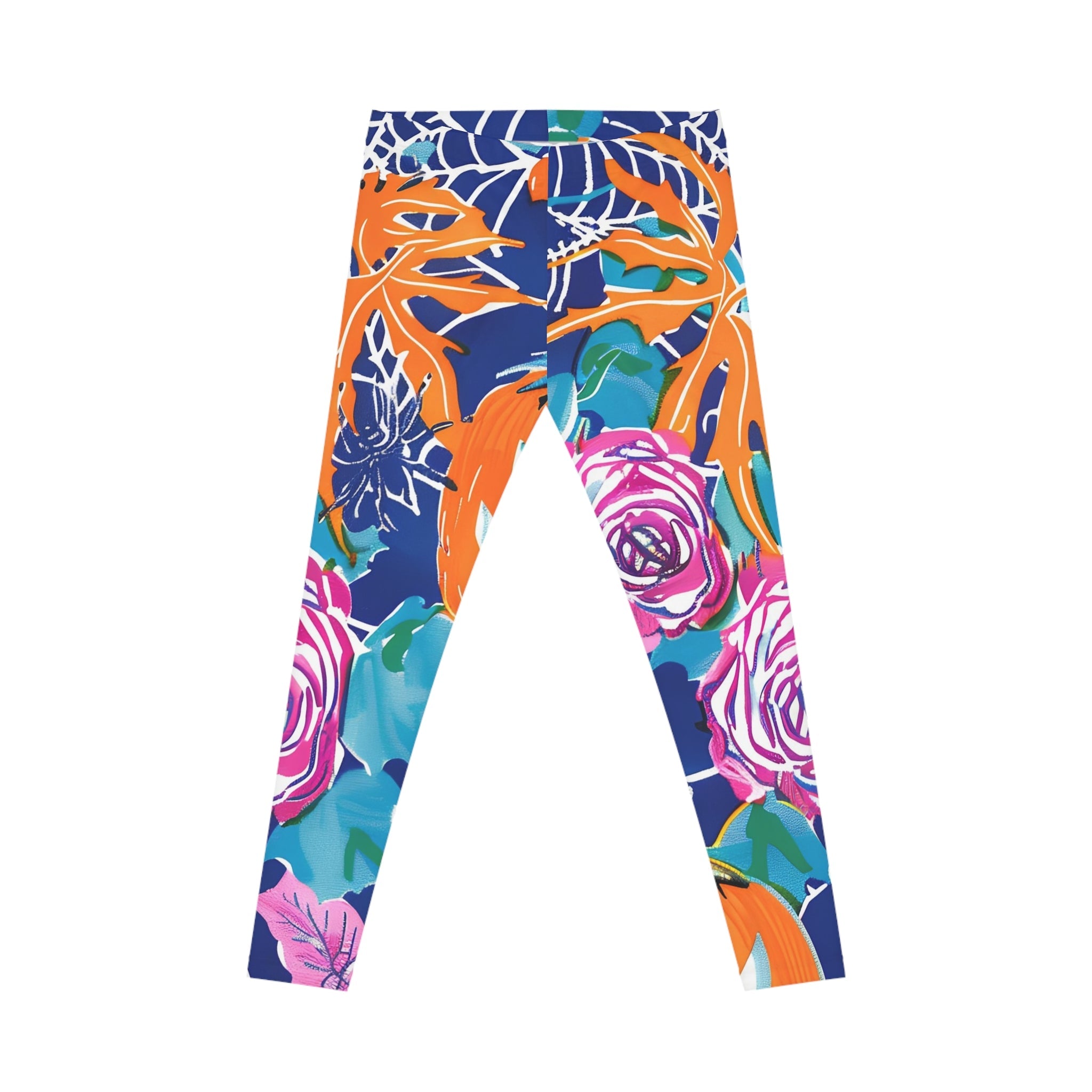 Printify Vibrant Floral Print Casual Leggings 2025