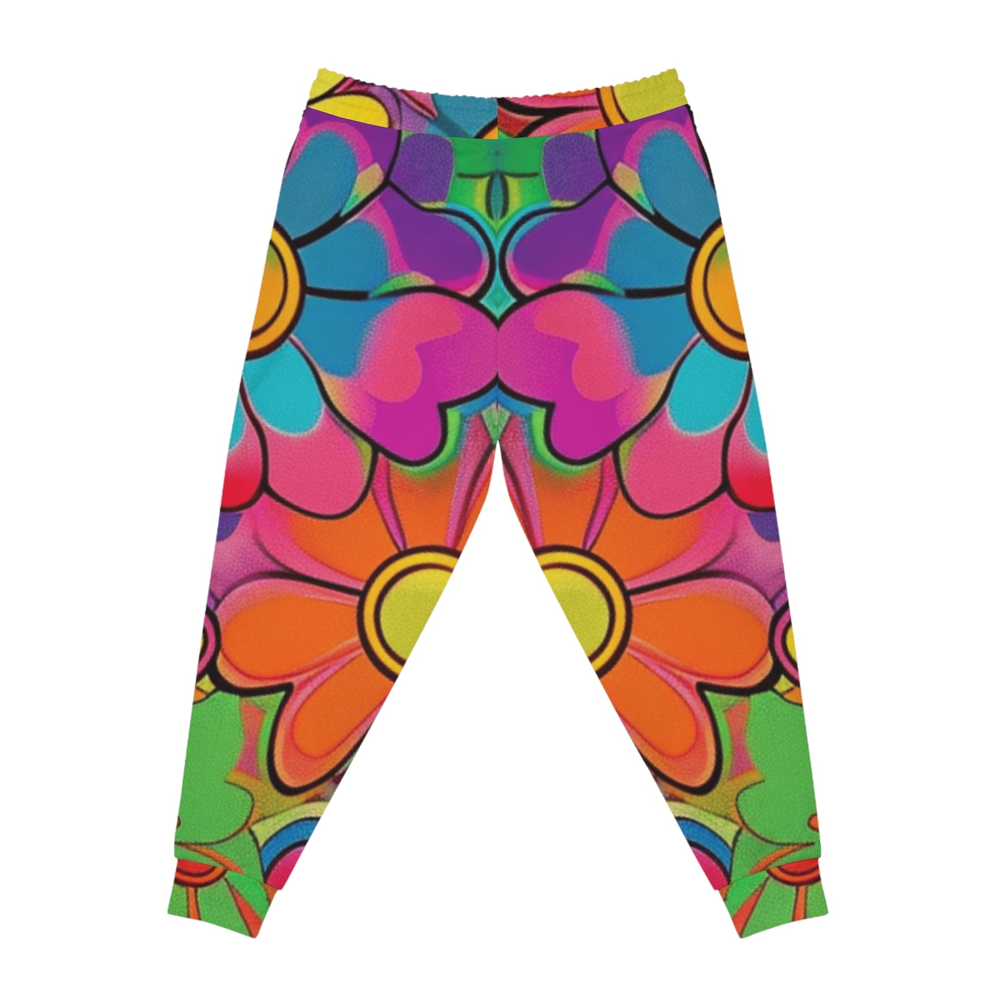 Vibrant Floral Print Joggers, Artsulli - Art is Long, Life is Short, All Over Prints, , , , , , , 