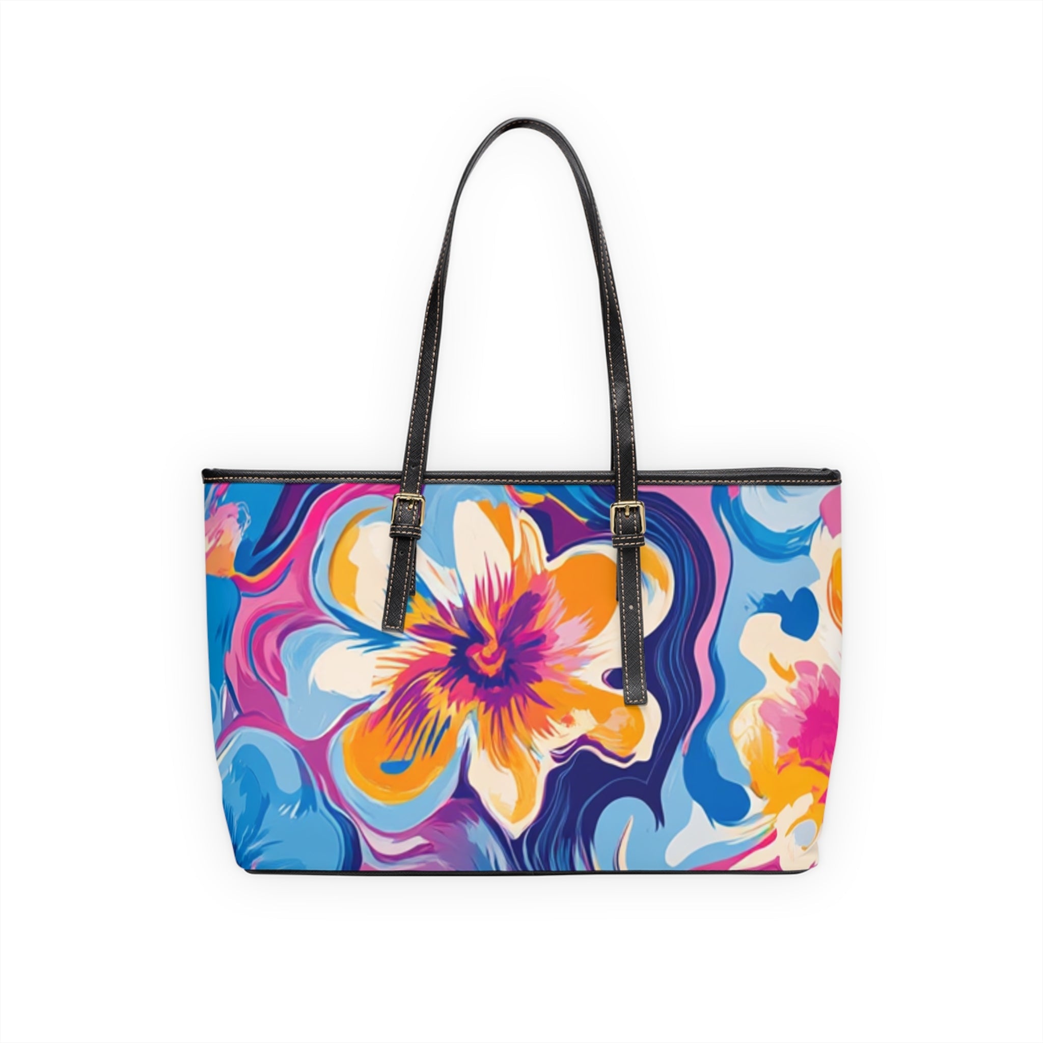 Vibrant Floral Print Shoulder Bag, Artsulli - Art is Long, Life is Short, Bags, , , , , , , 