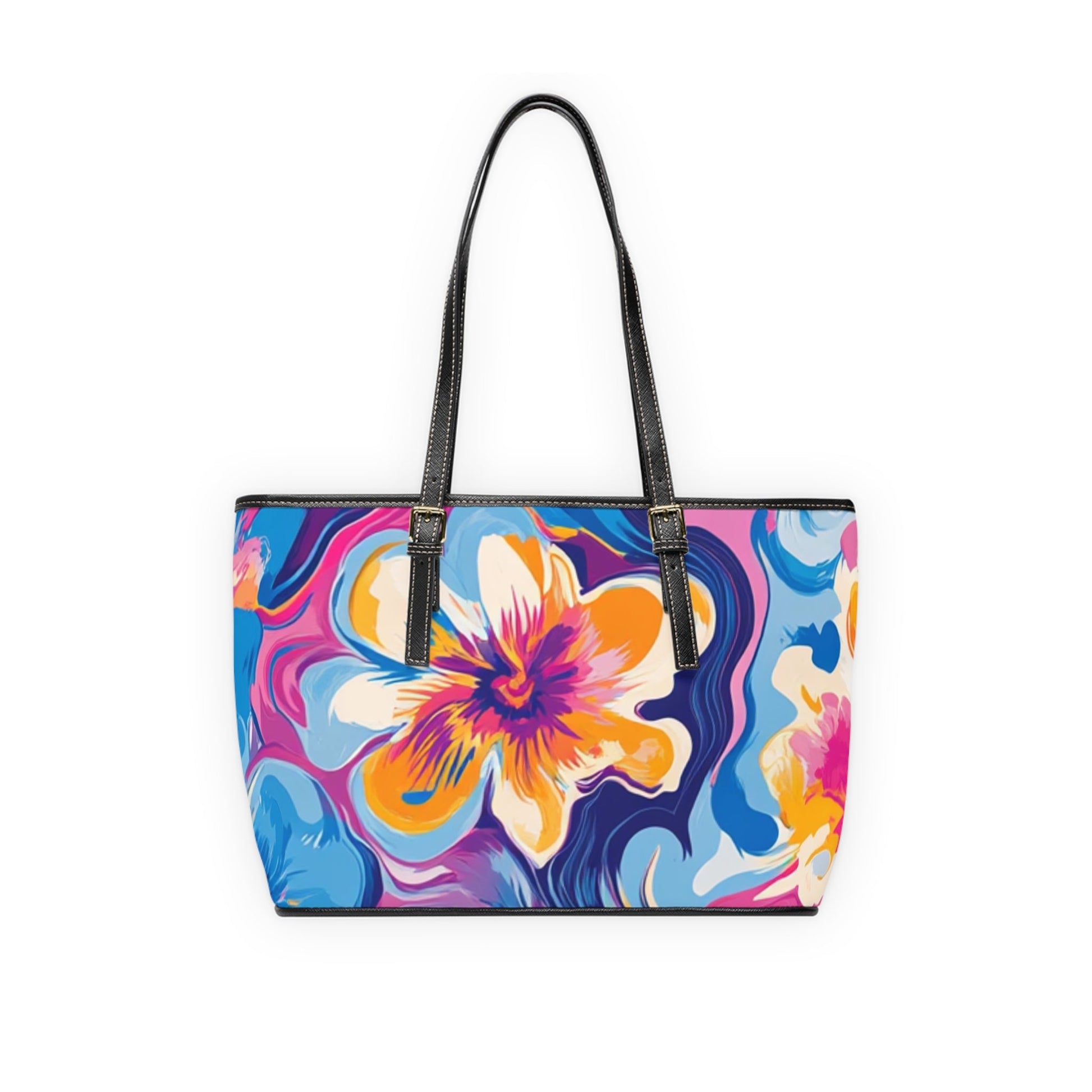 Vibrant Floral Print Shoulder Bag, Artsulli - Art is Long, Life is Short, Bags, , , , , , , 