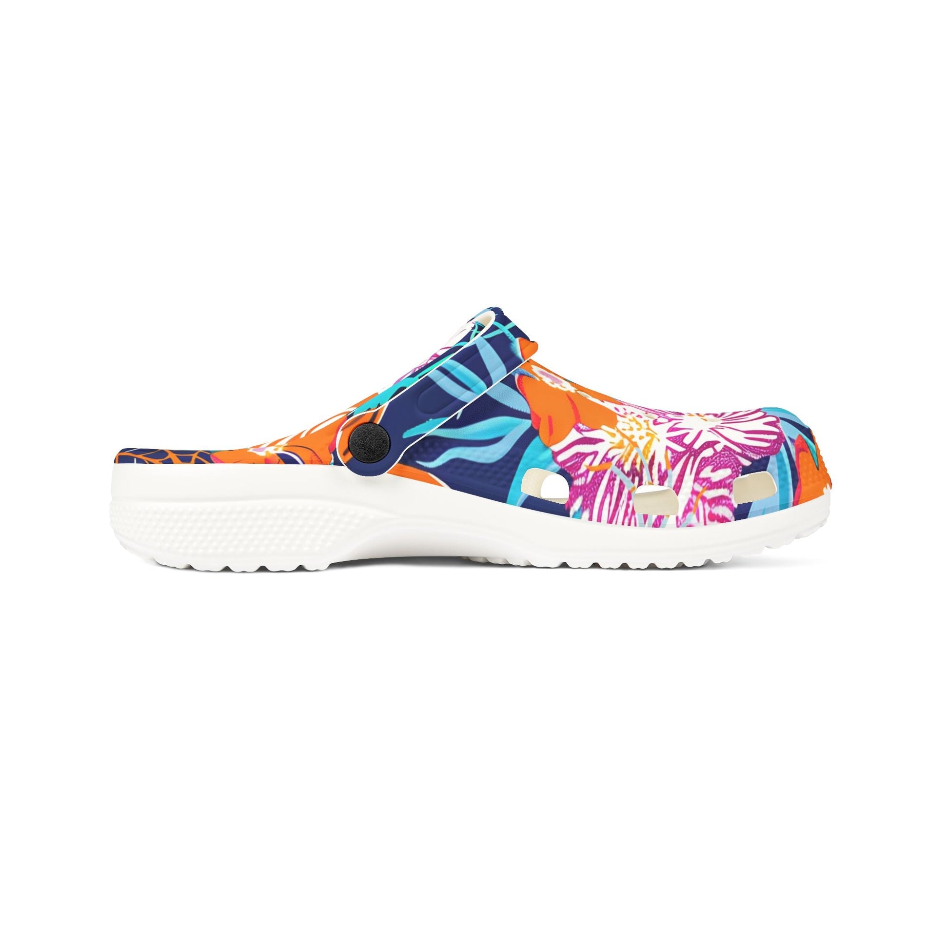 Vibrant Floral Skull EVA Foam Clogs, Artsulli - Art is Long, Life is Short, Shoes, , , , , , , 